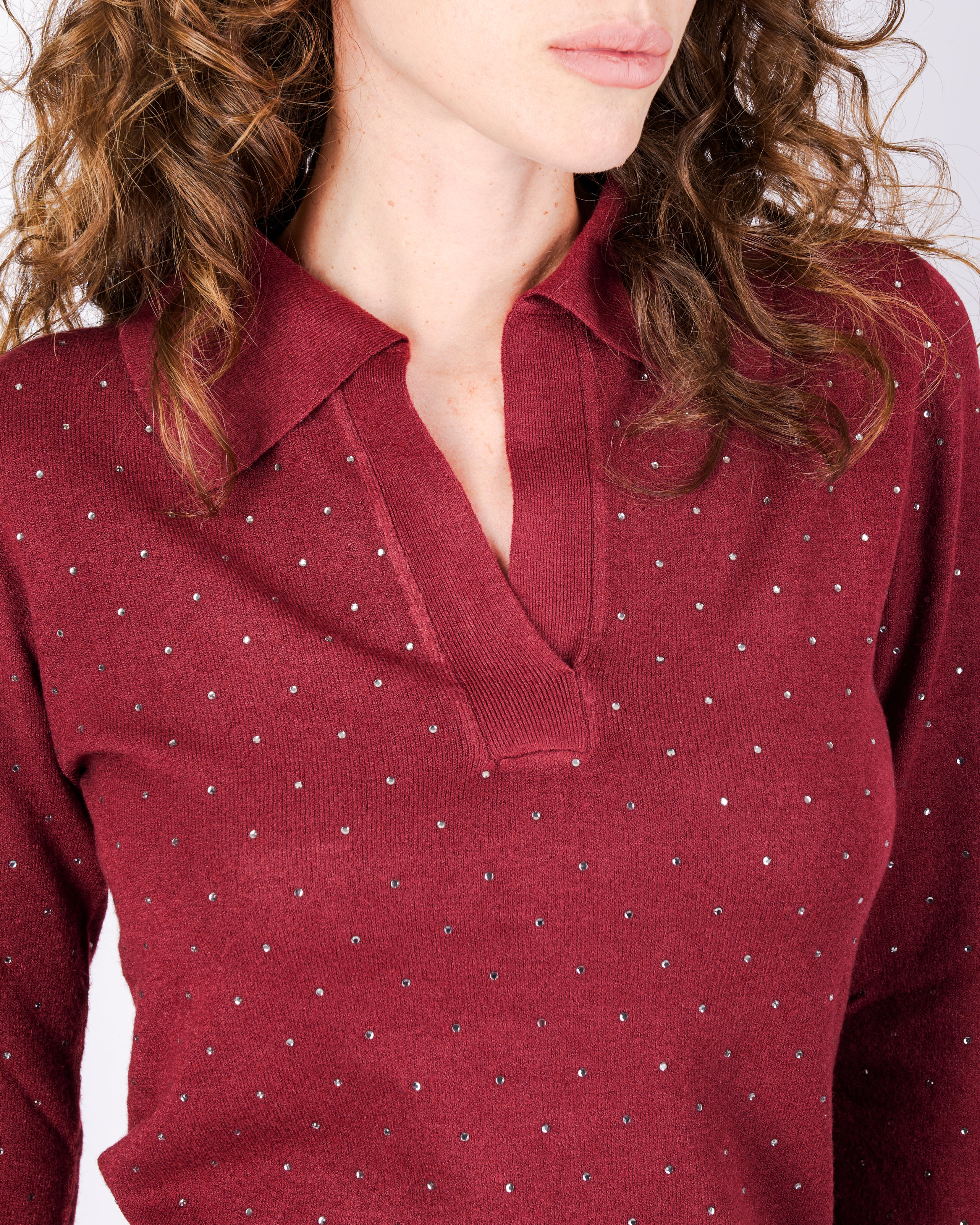 Polo viscosa punti luce PA9046