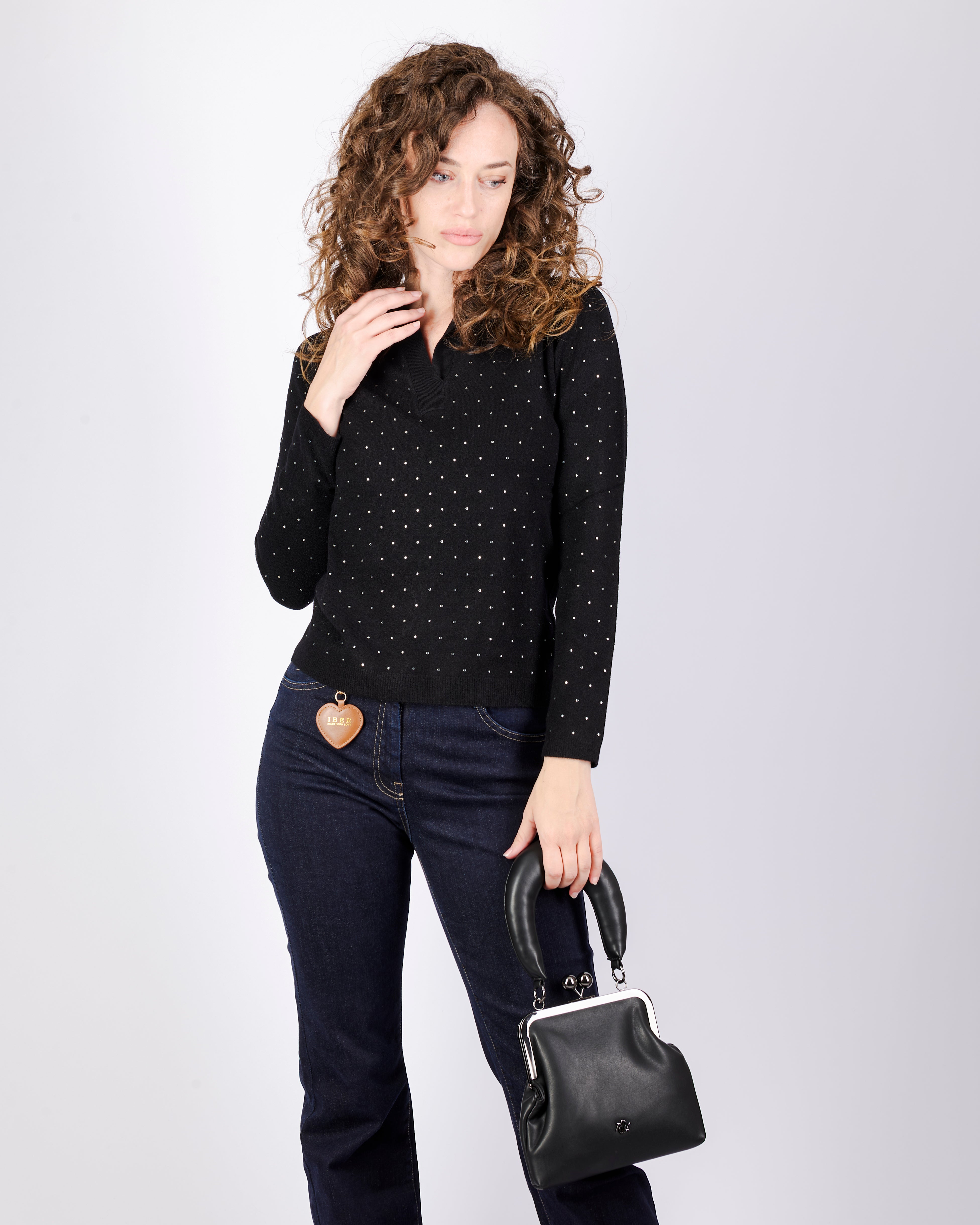 Polo viscosa punti luce PA9046