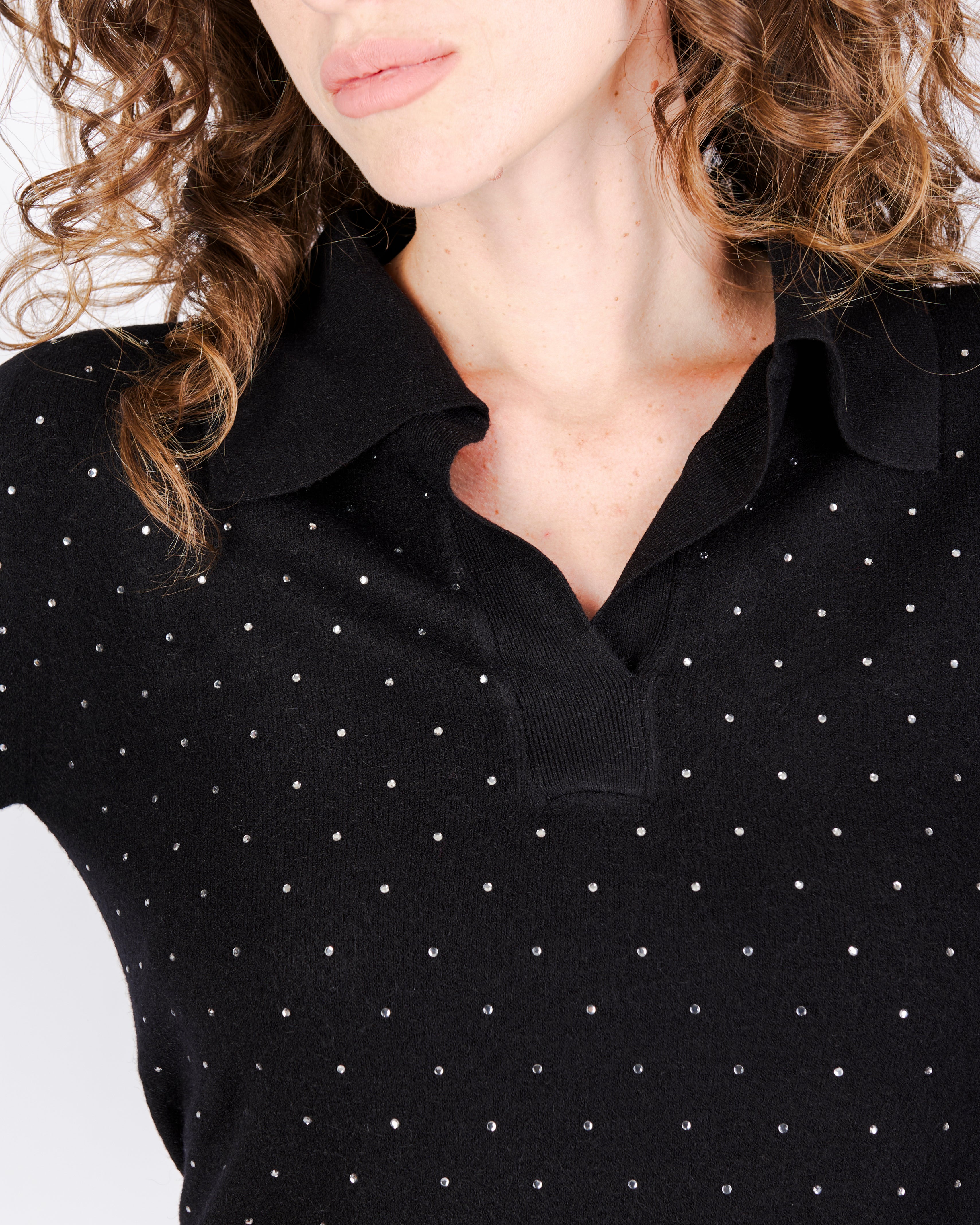 Polo viscosa punti luce PA9046