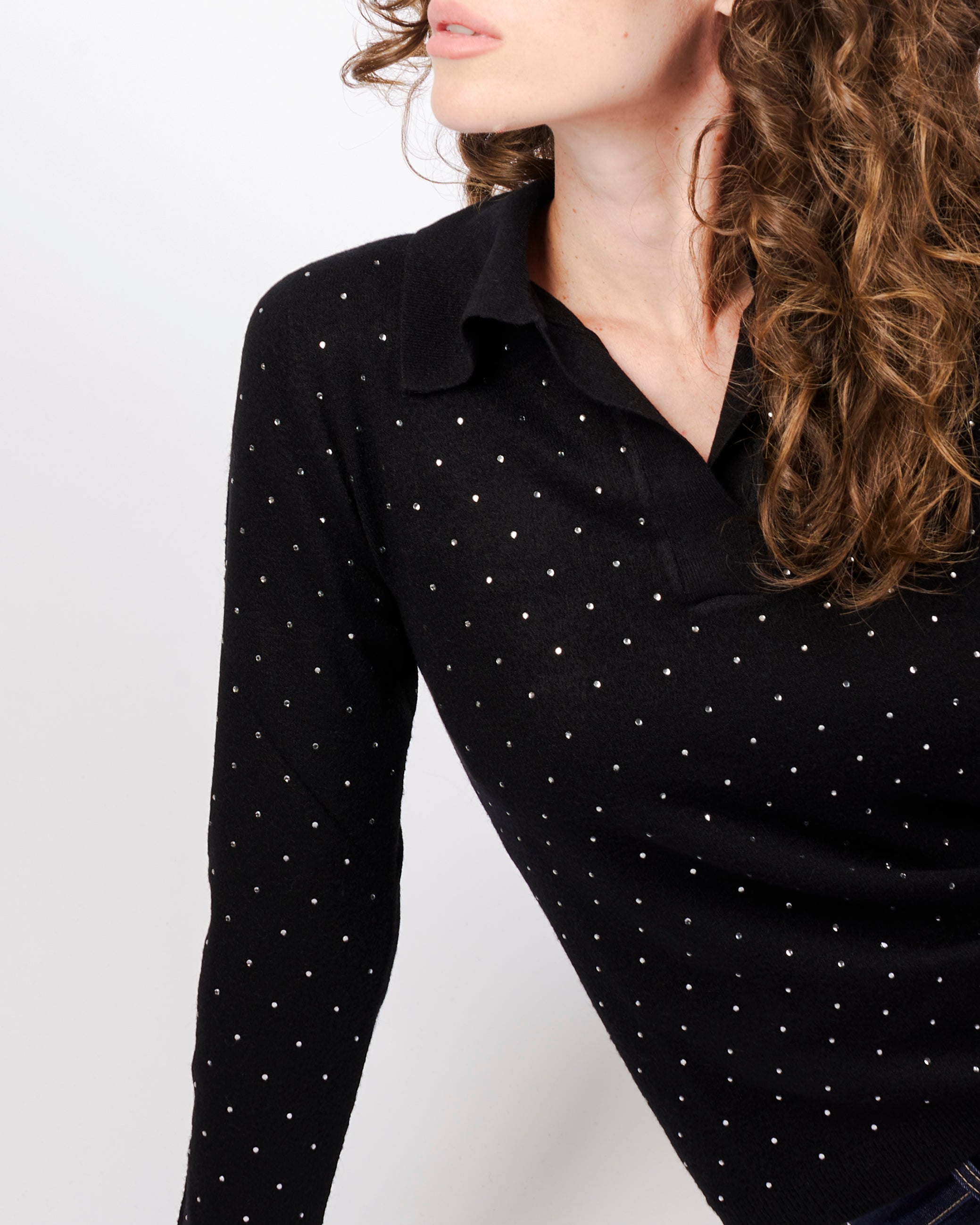 Polo viscosa punti luce PA9046