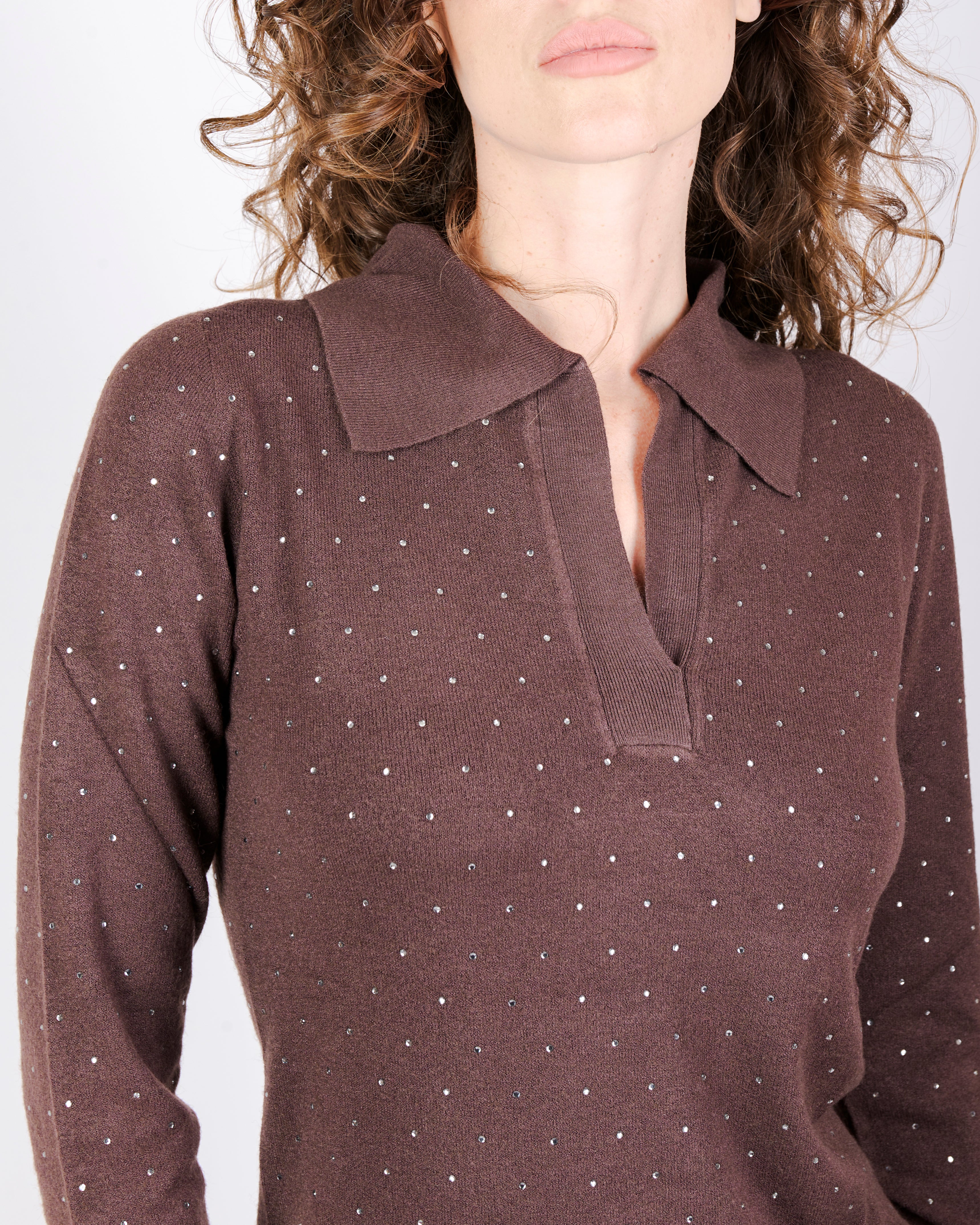 Polo viscosa punti luce PA9046