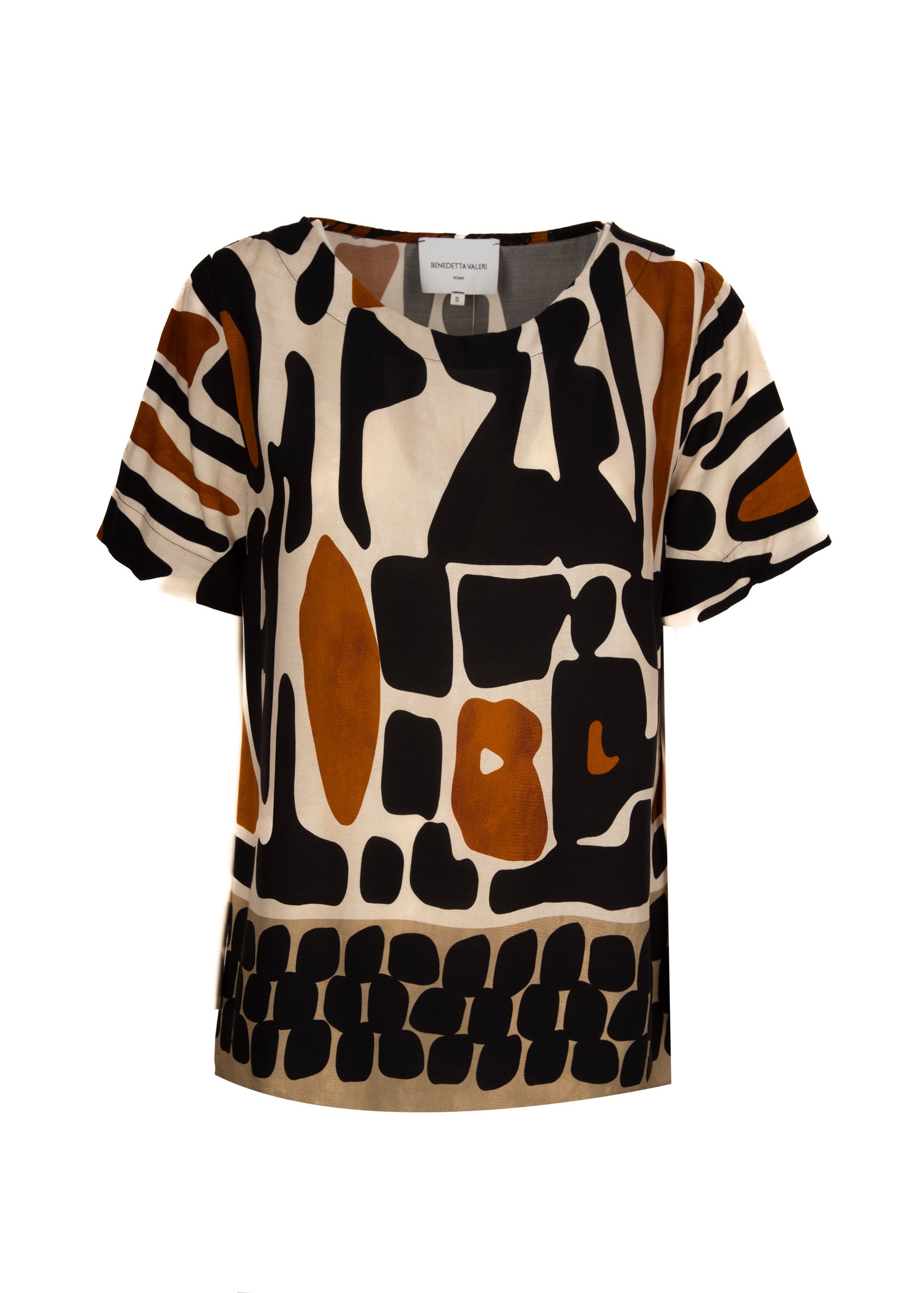 Casacca in viscosa fantasia 23202