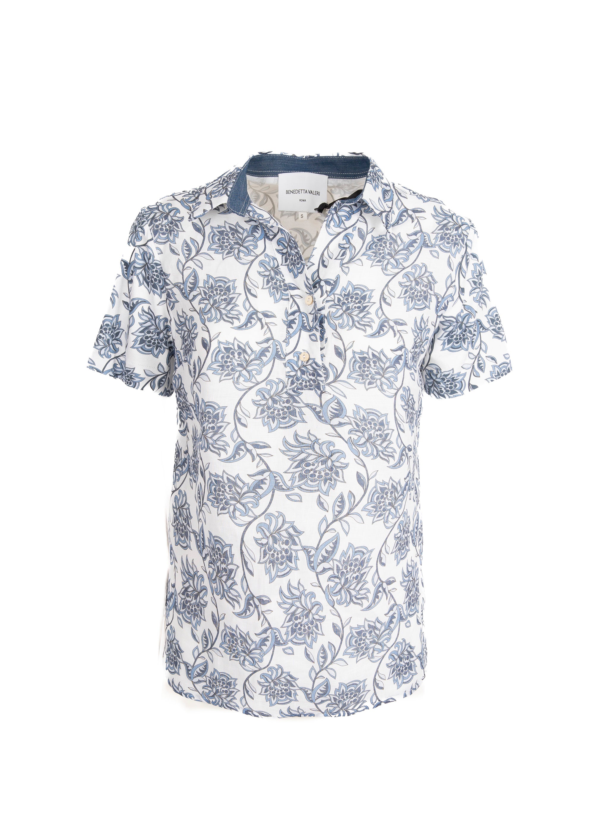 Camicia in lino fantasia 2332M