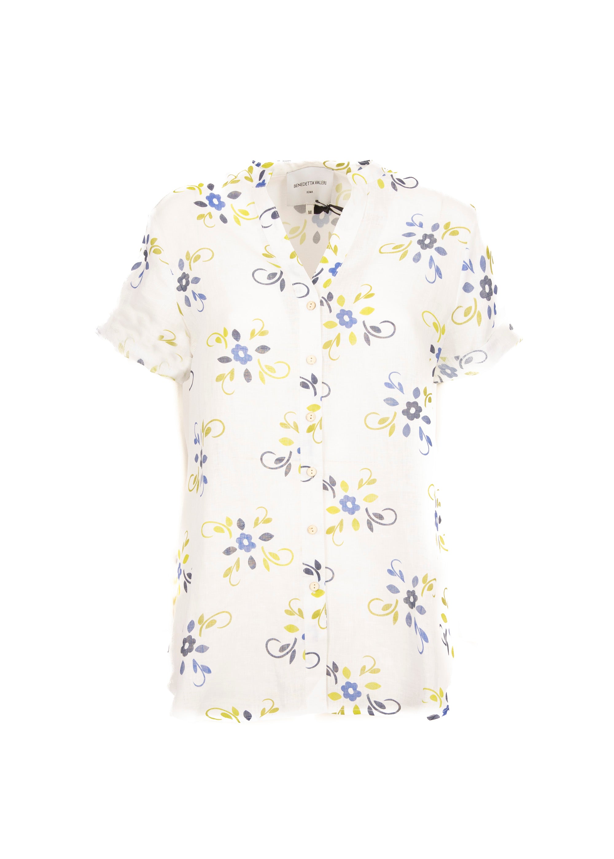 Camicia in lino fantasia