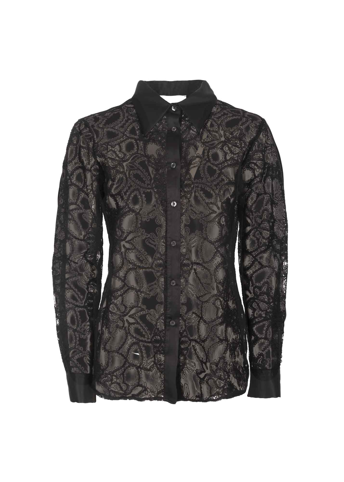 Camicia pizzo nera best sale