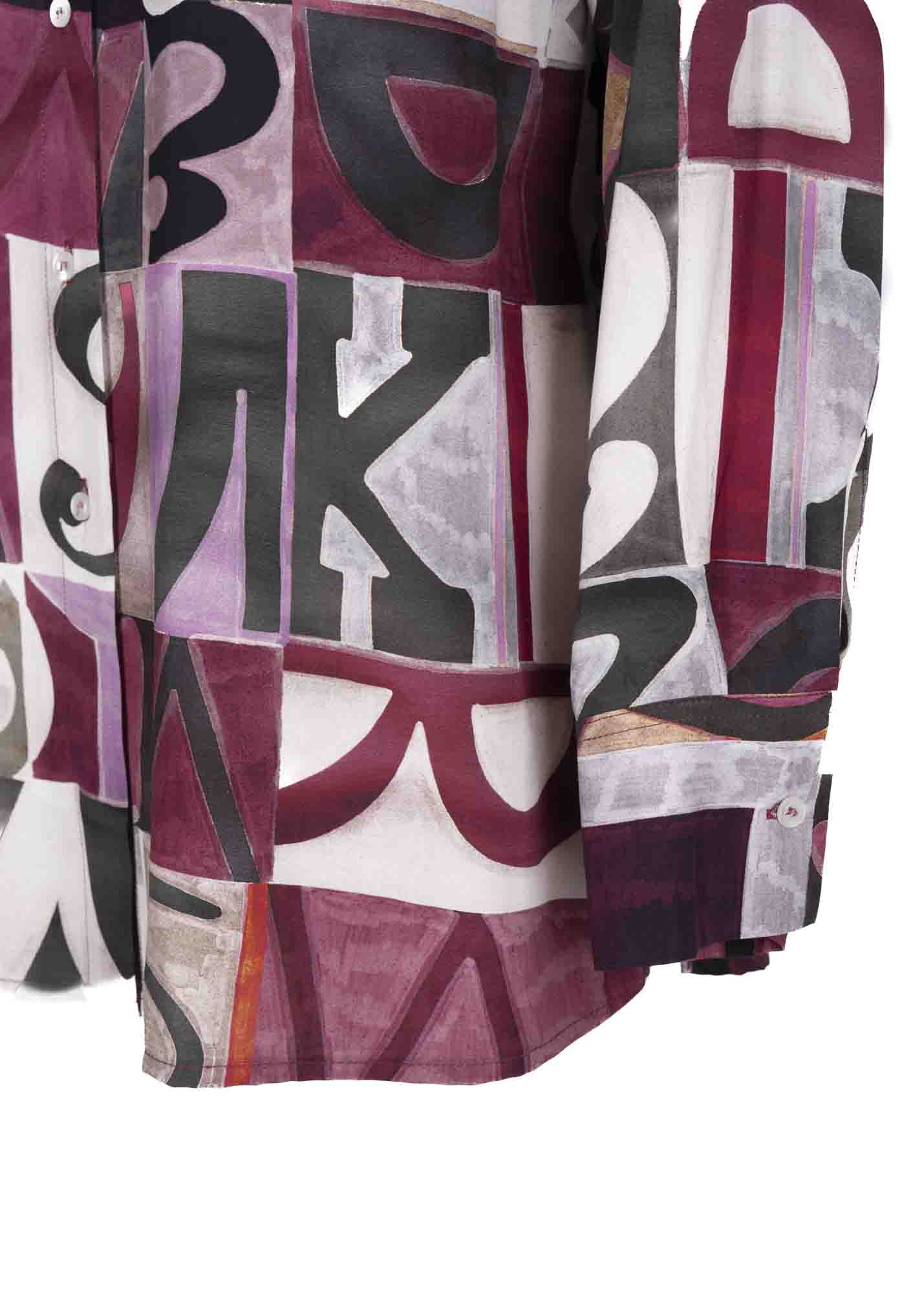 Camicia in viscosa fant lettering 23-638