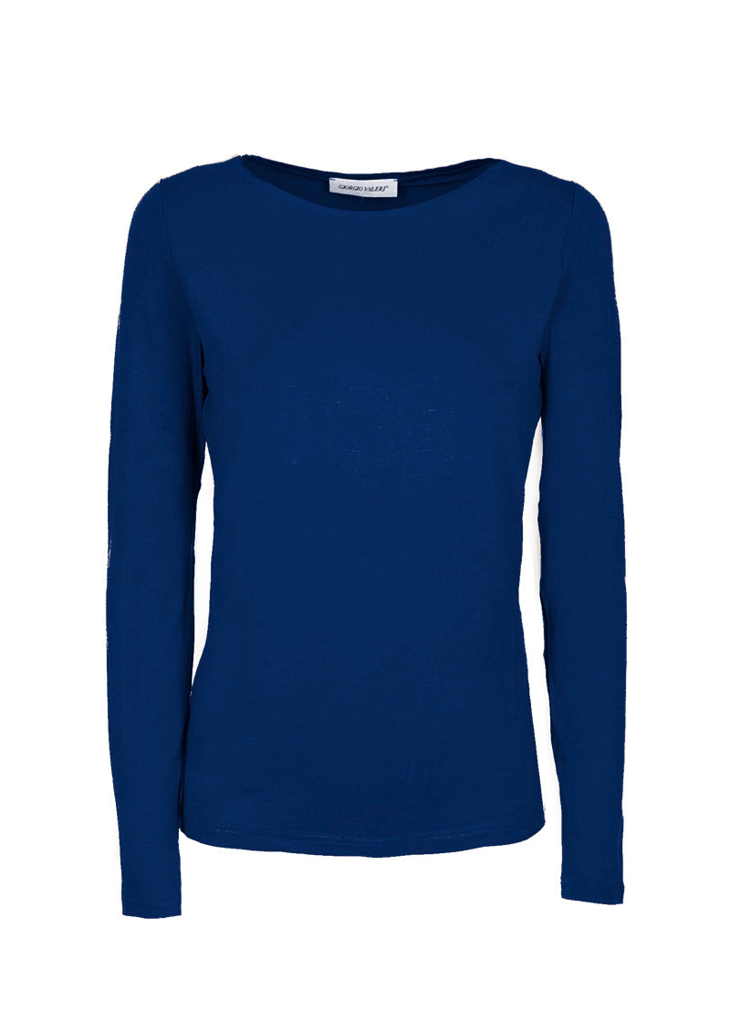 Maglia in viscosa scollo 25412