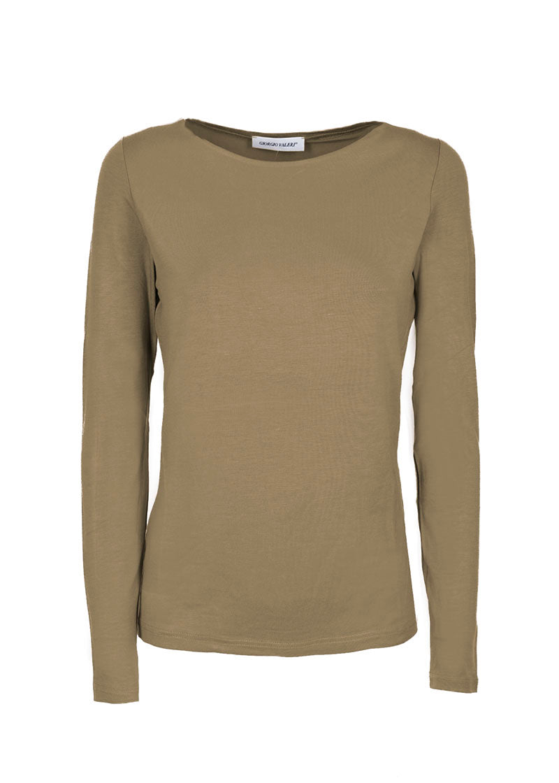 Maglia in viscosa scollo 25412
