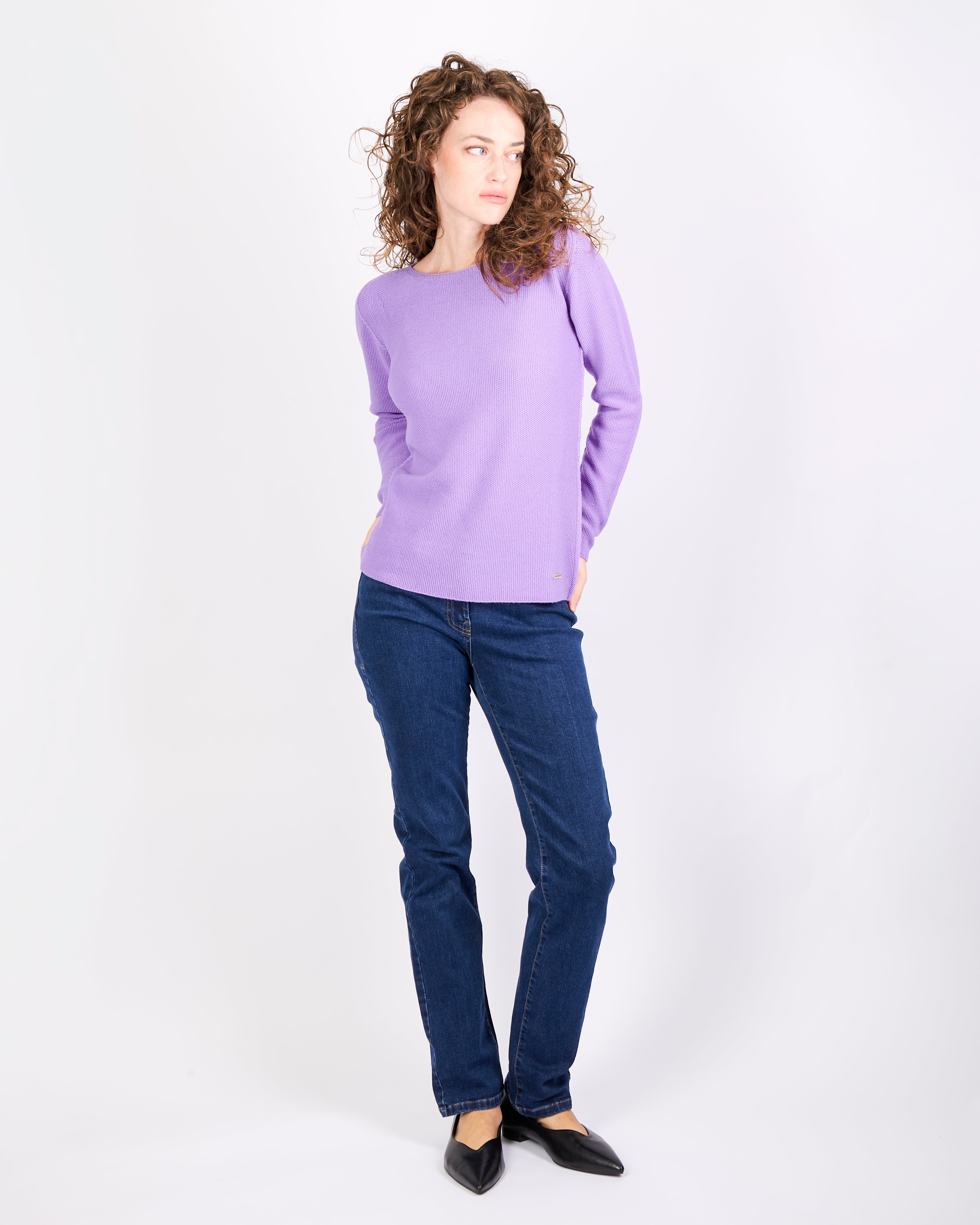 Maglia giro pura lana grana CHICCO RISO INV