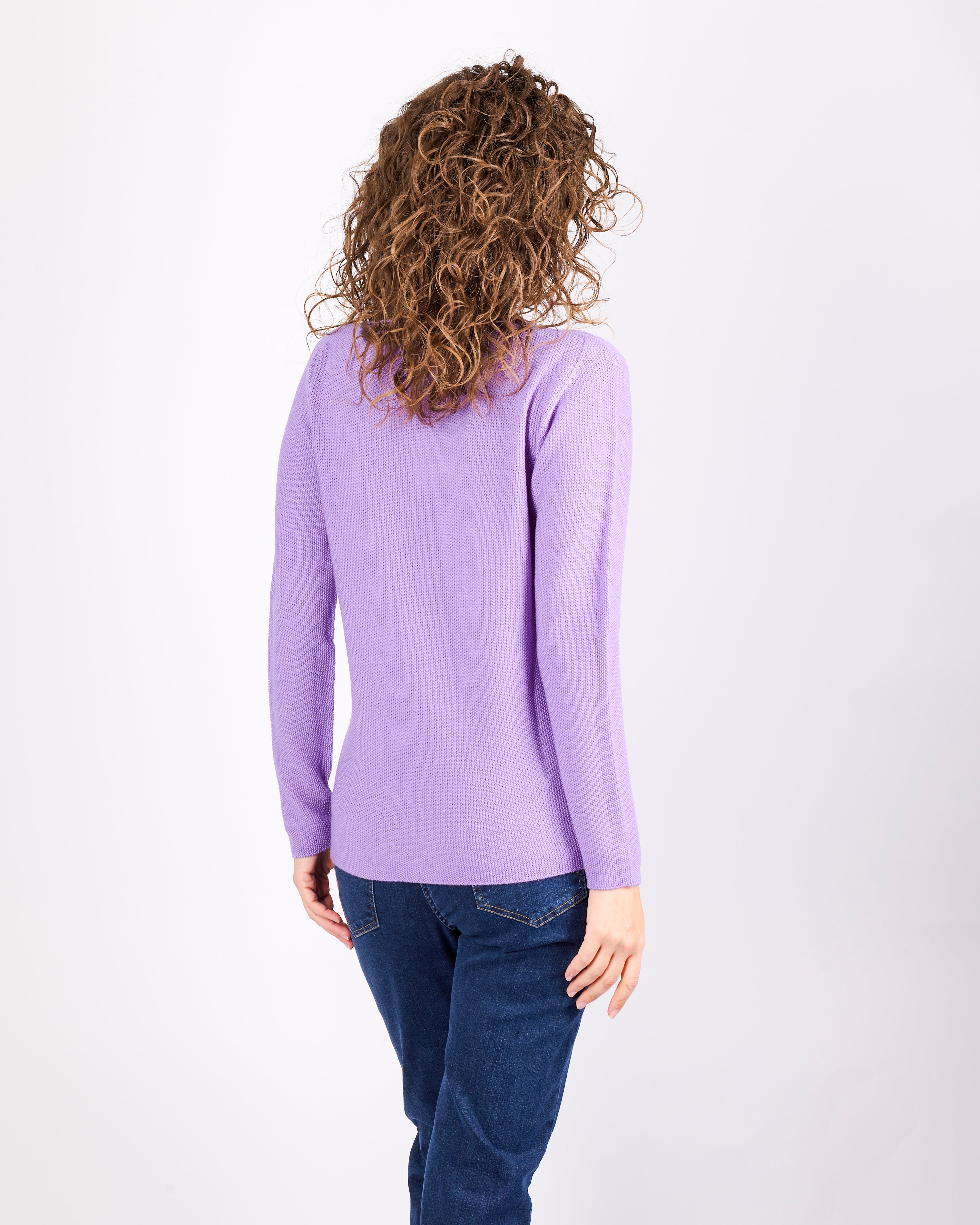 Maglia giro pura lana grana CHICCO RISO INV