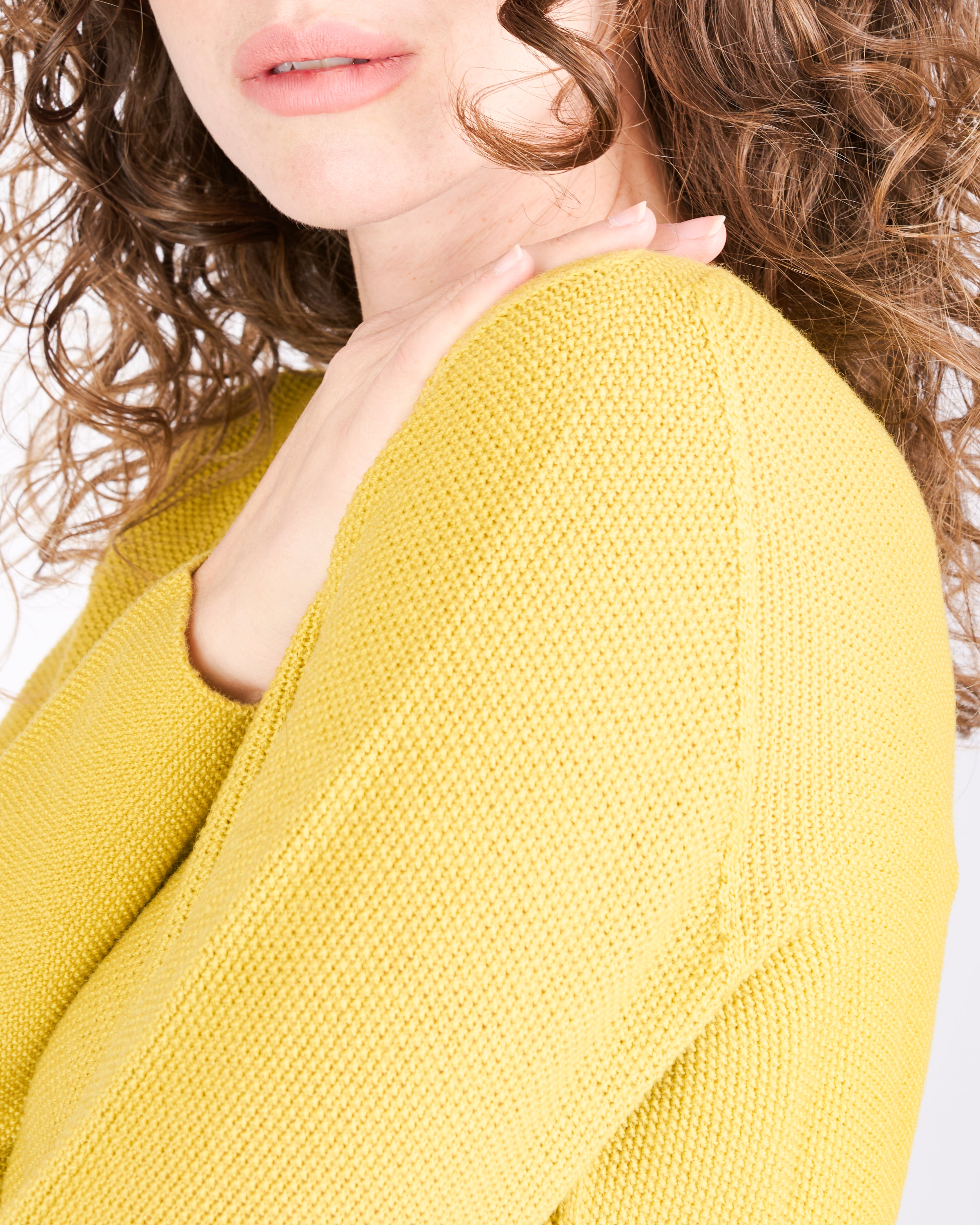 Maglia giro pura lana grana CHICCO RISO INV