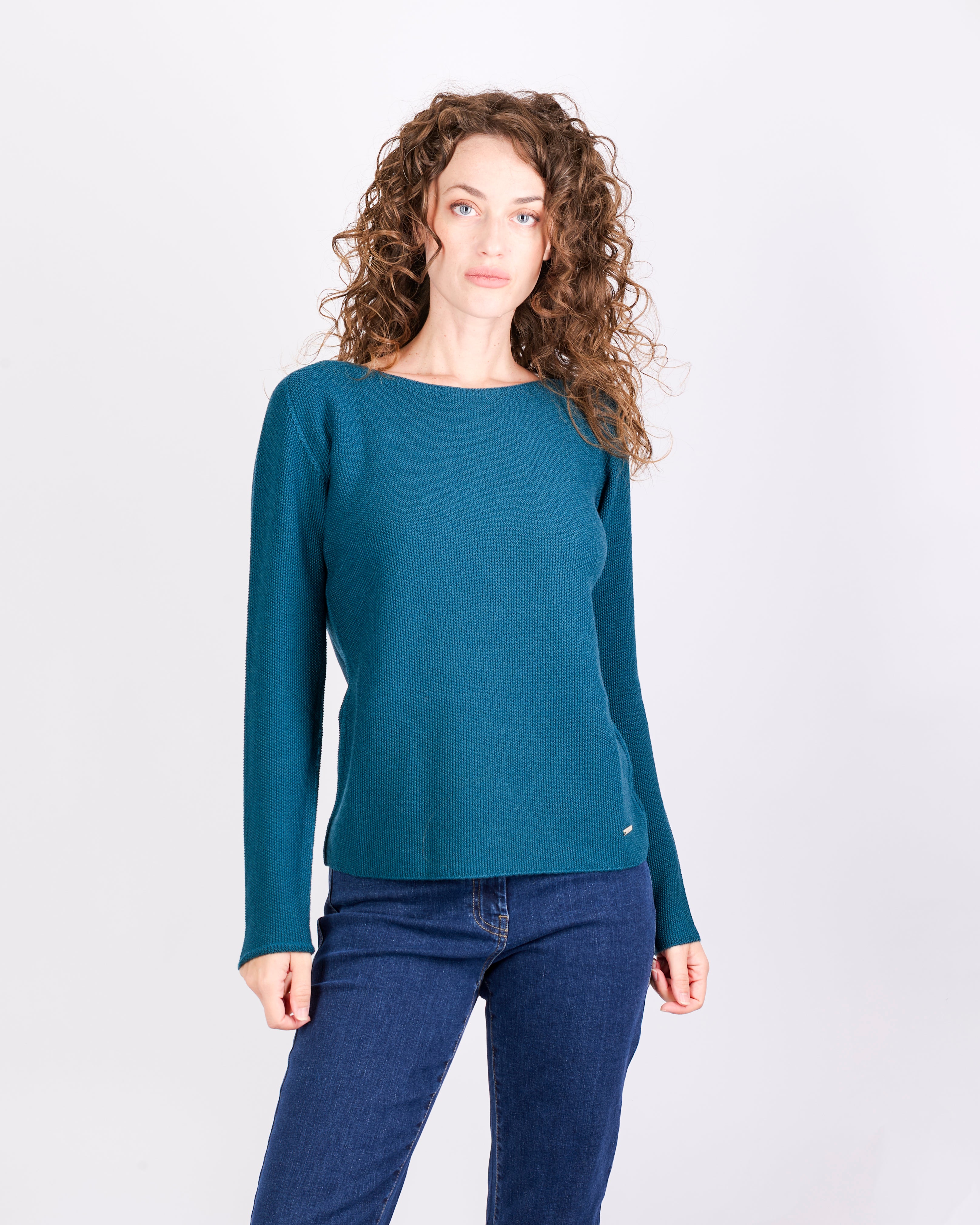 Maglia giro pura lana grana CHICCO RISO INV