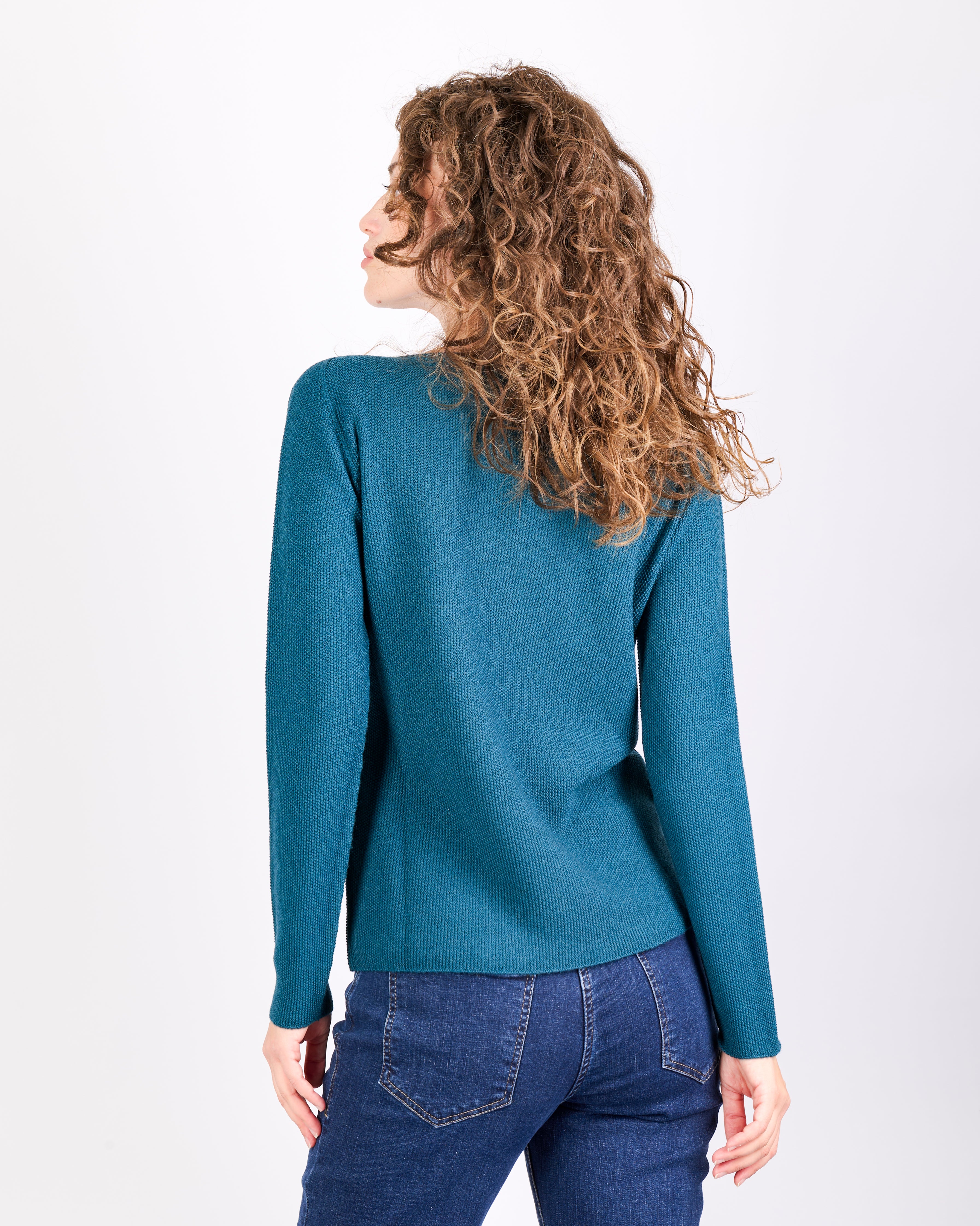 Maglia giro pura lana grana CHICCO RISO INV