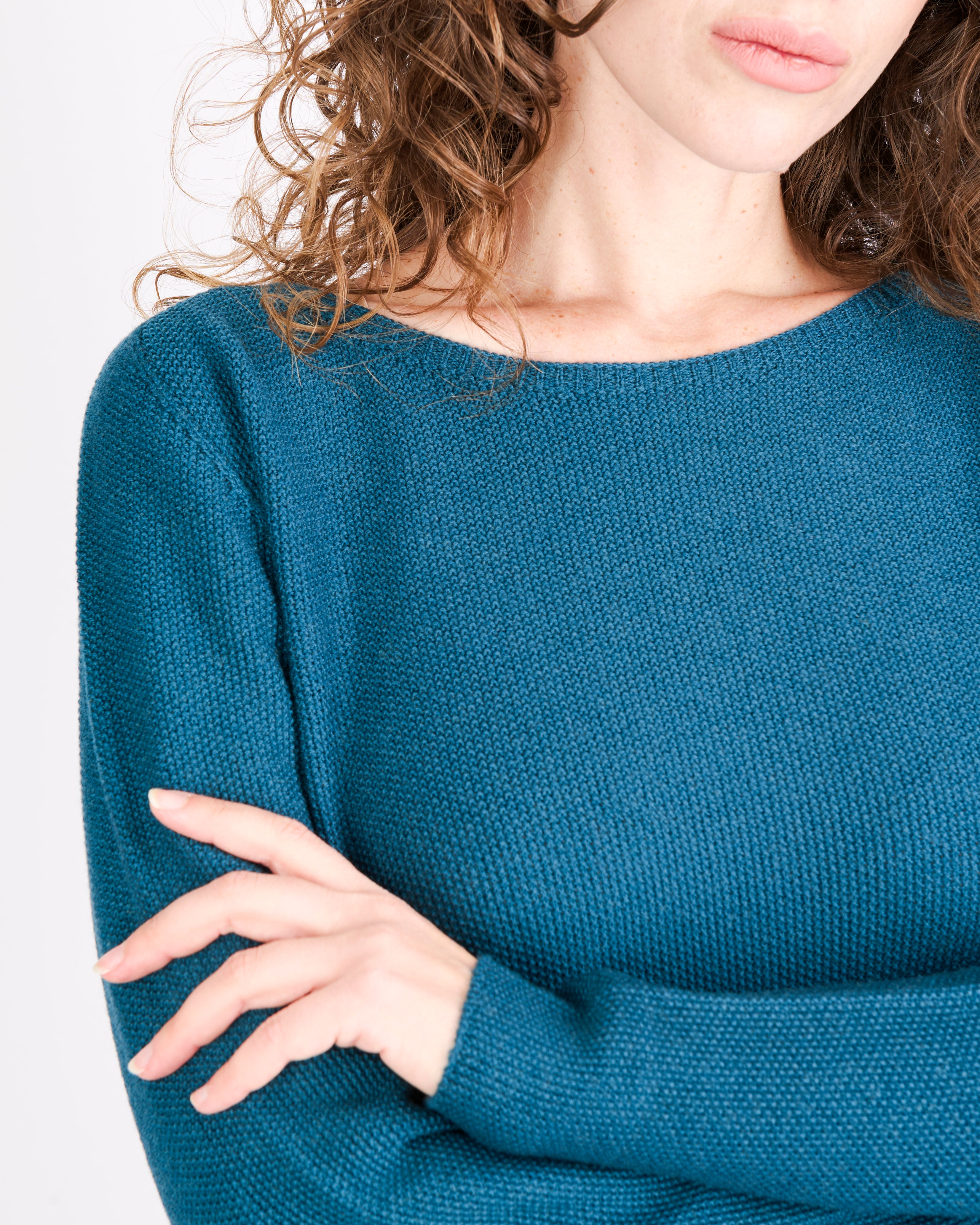 Maglia giro pura lana grana CHICCO RISO INV