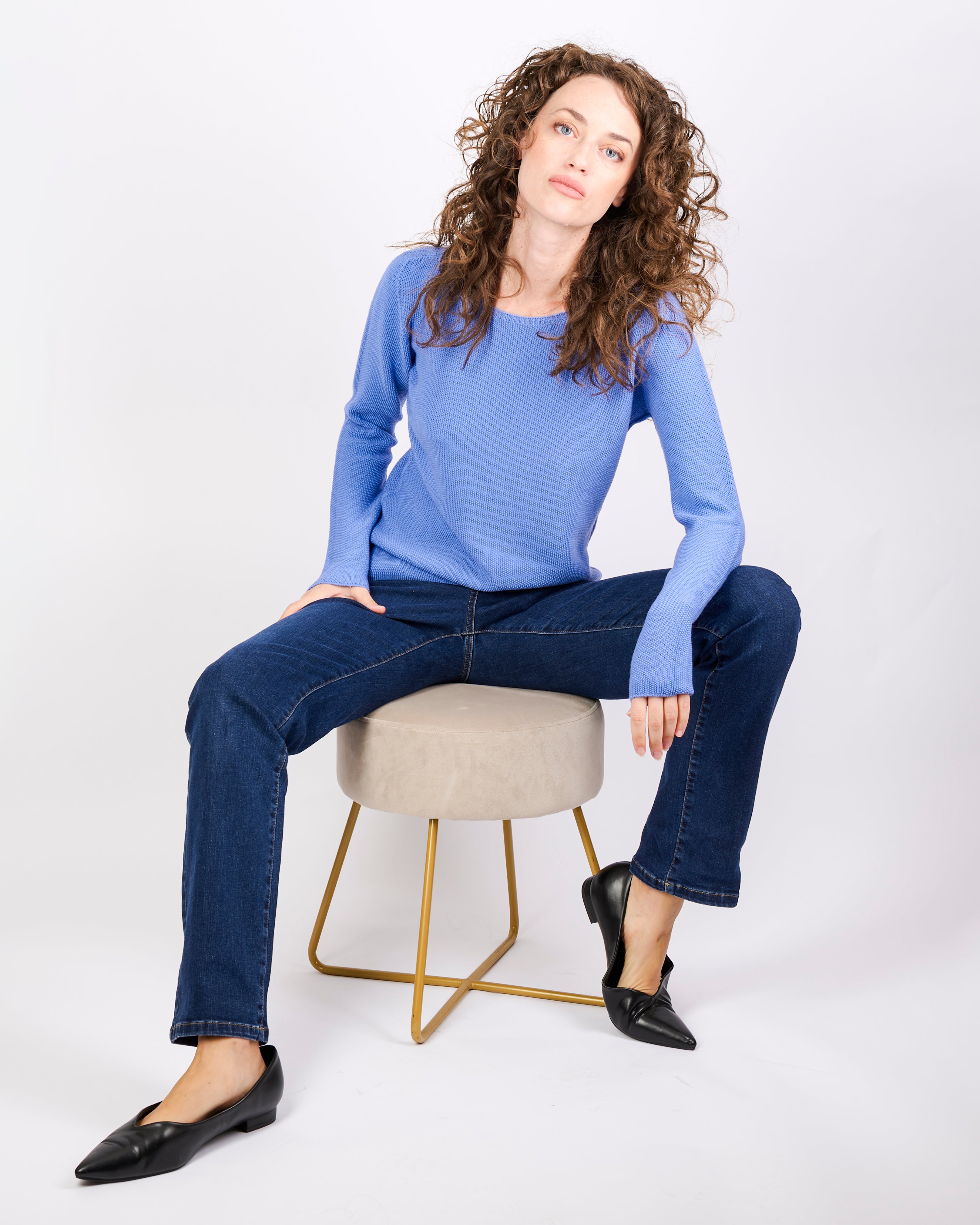 Maglia giro pura lana grana CHICCO RISO INV