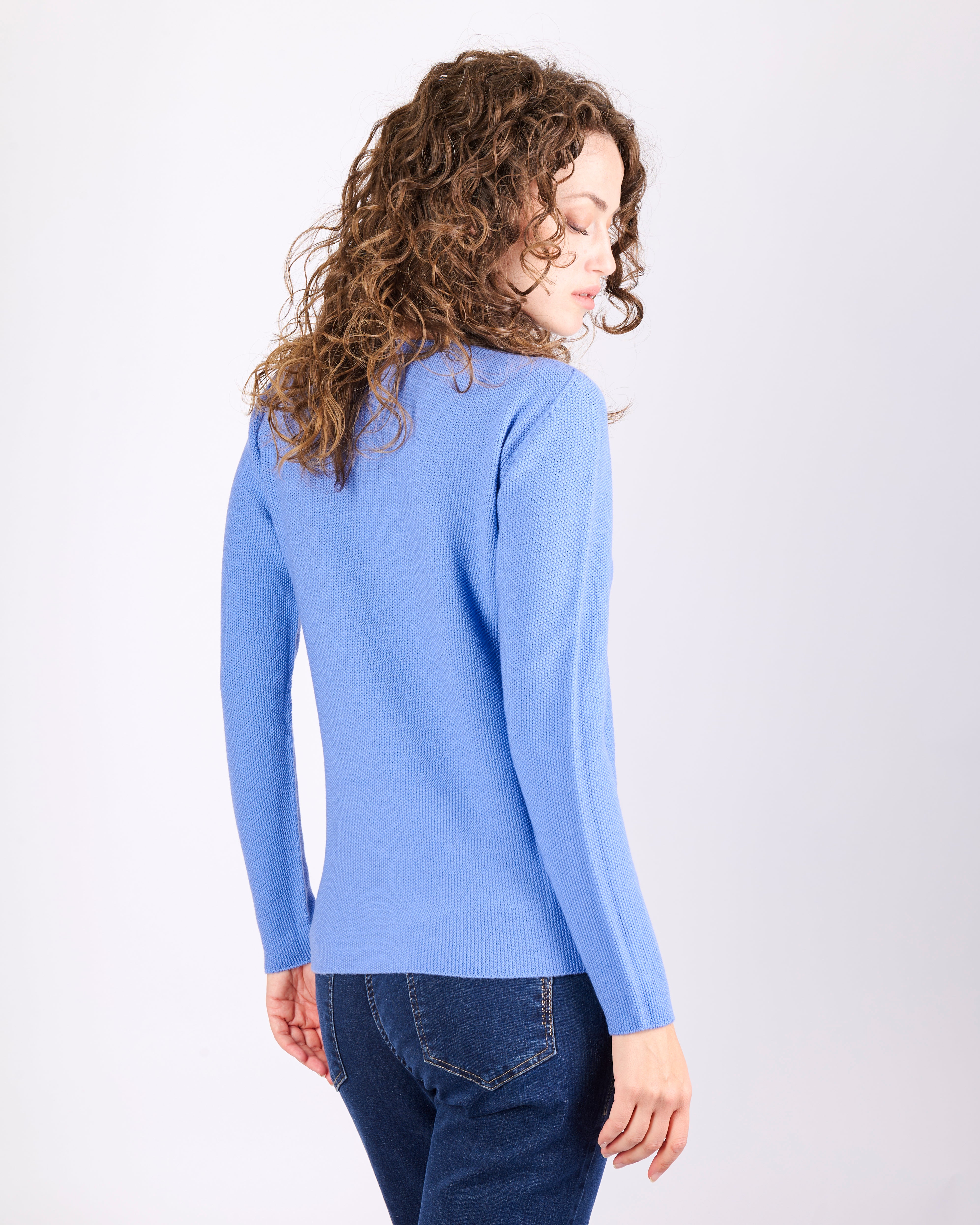 Maglia giro pura lana grana CHICCO RISO INV