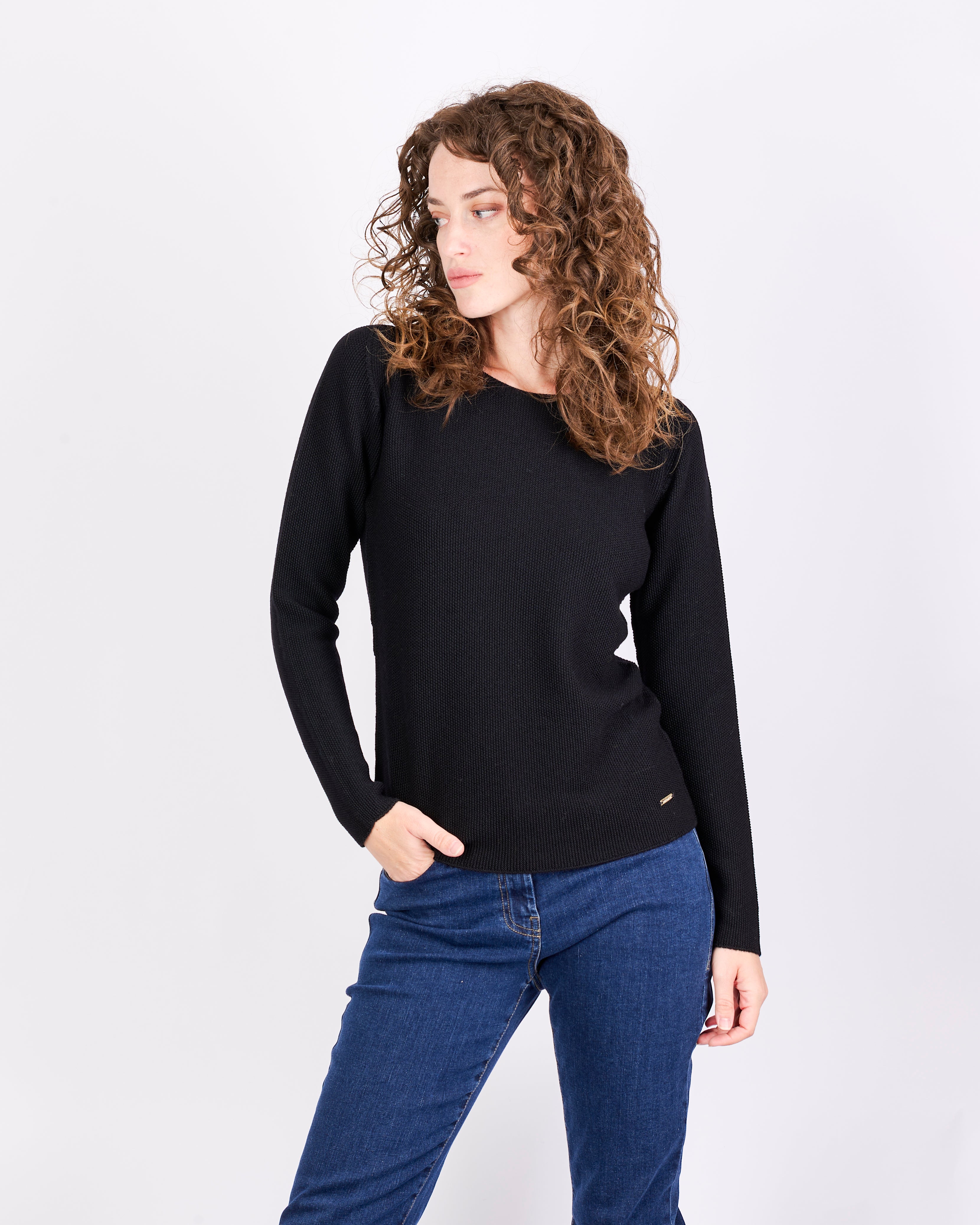 Maglia giro pura lana grana CHICCO RISO INV