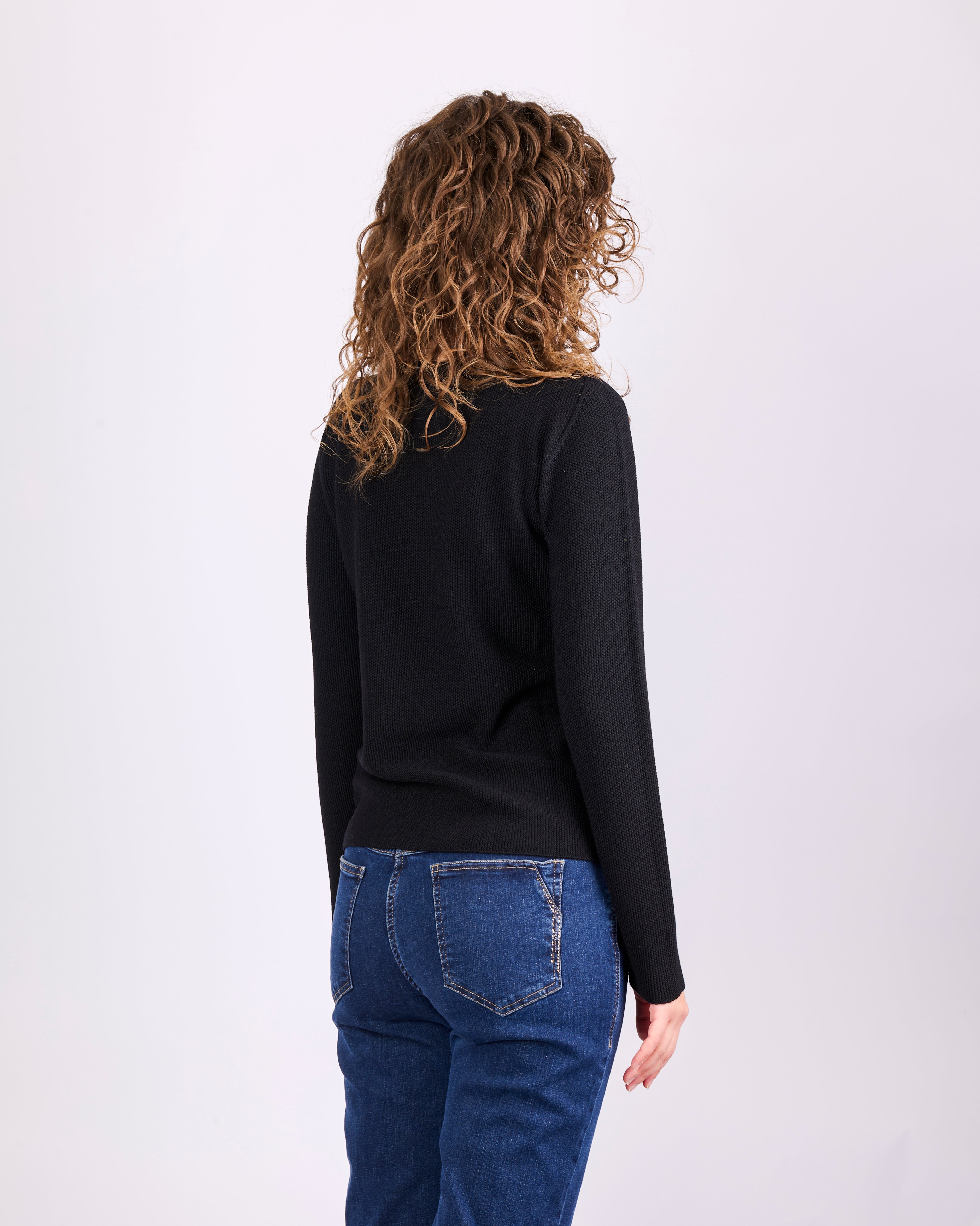 Maglia giro pura lana grana CHICCO RISO INV