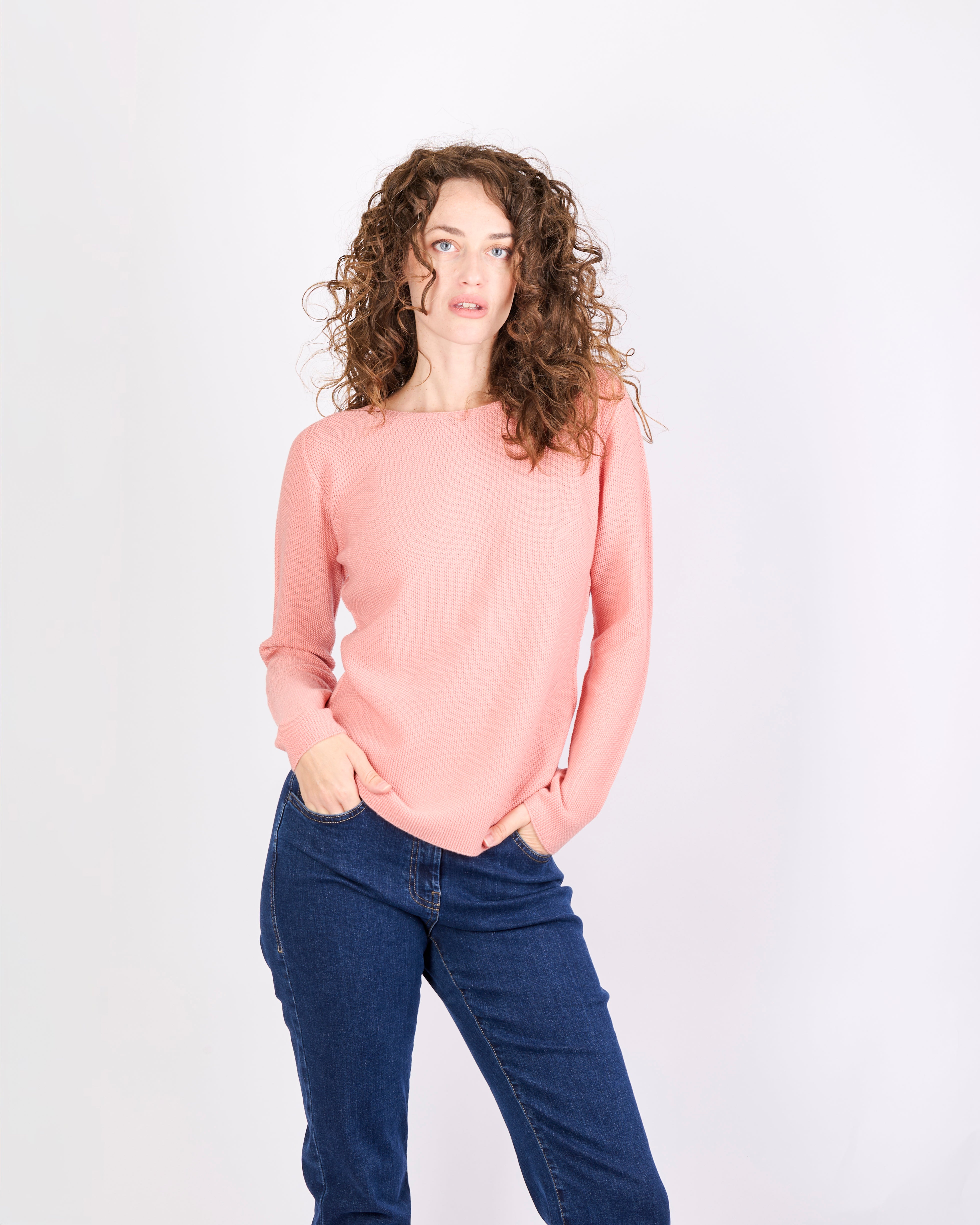 Maglia giro pura lana grana CHICCO RISO INV