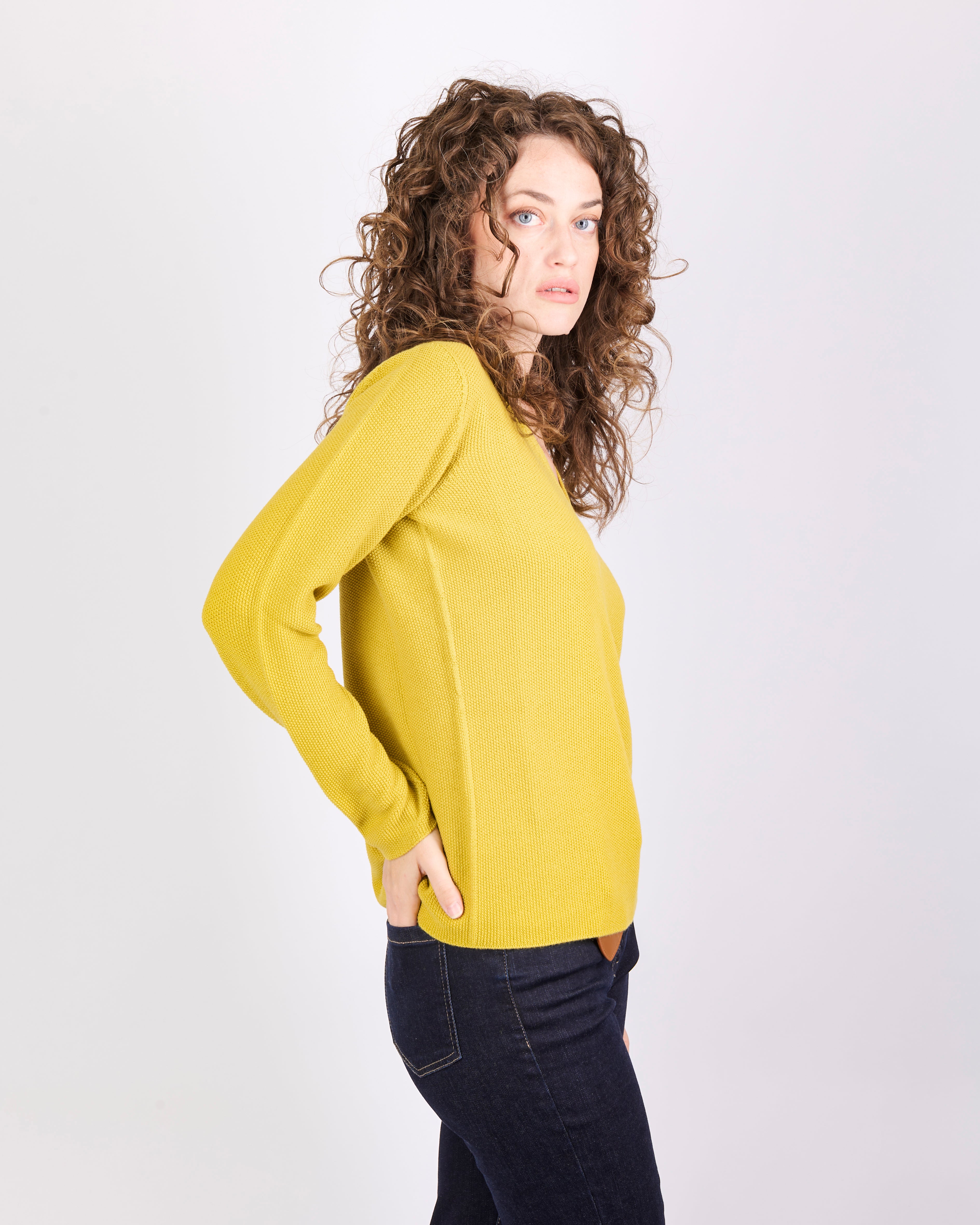 Maglia in pura lana merino CHICCO RISO V