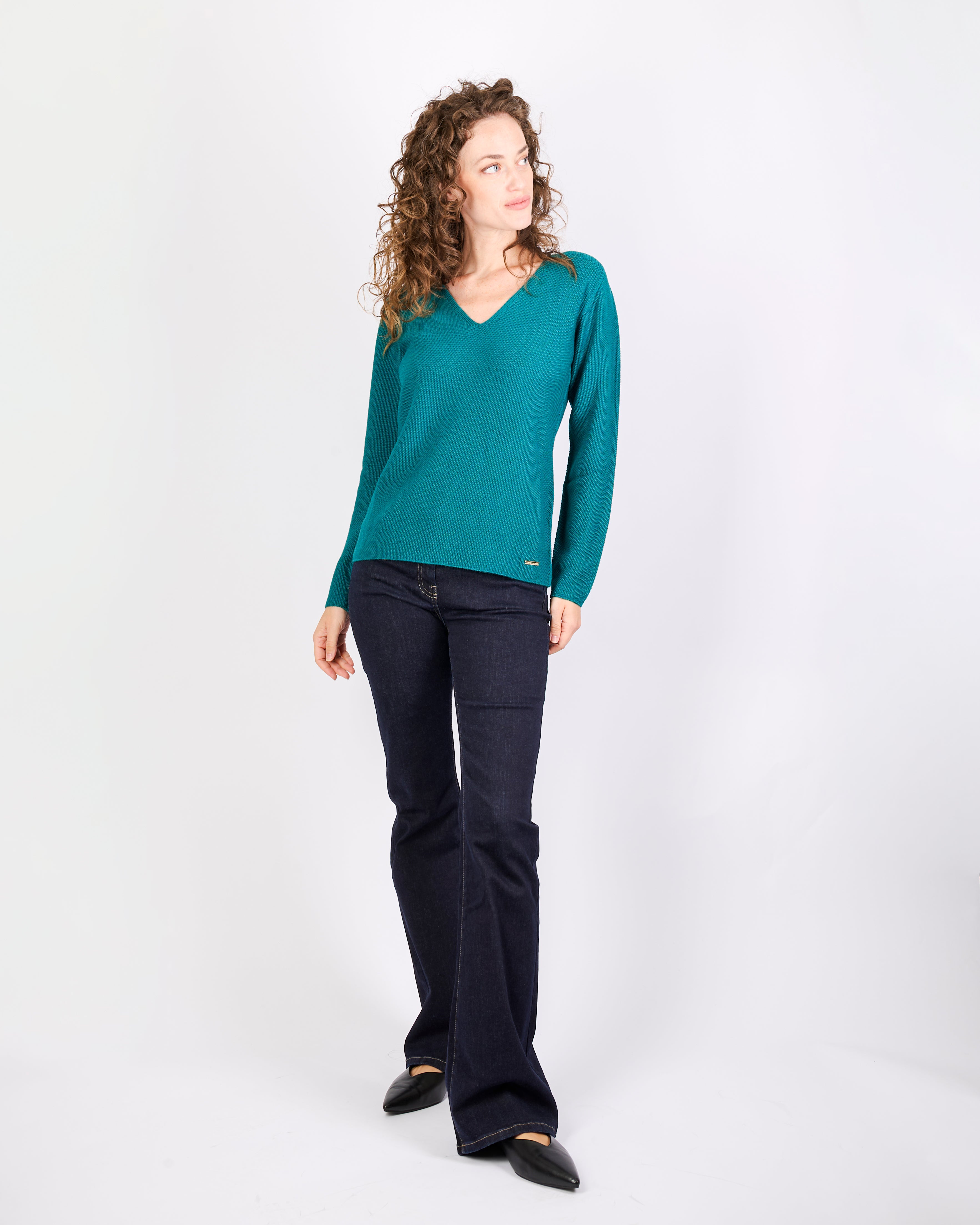 Maglia in pura lana merino CHICCO RISO V
