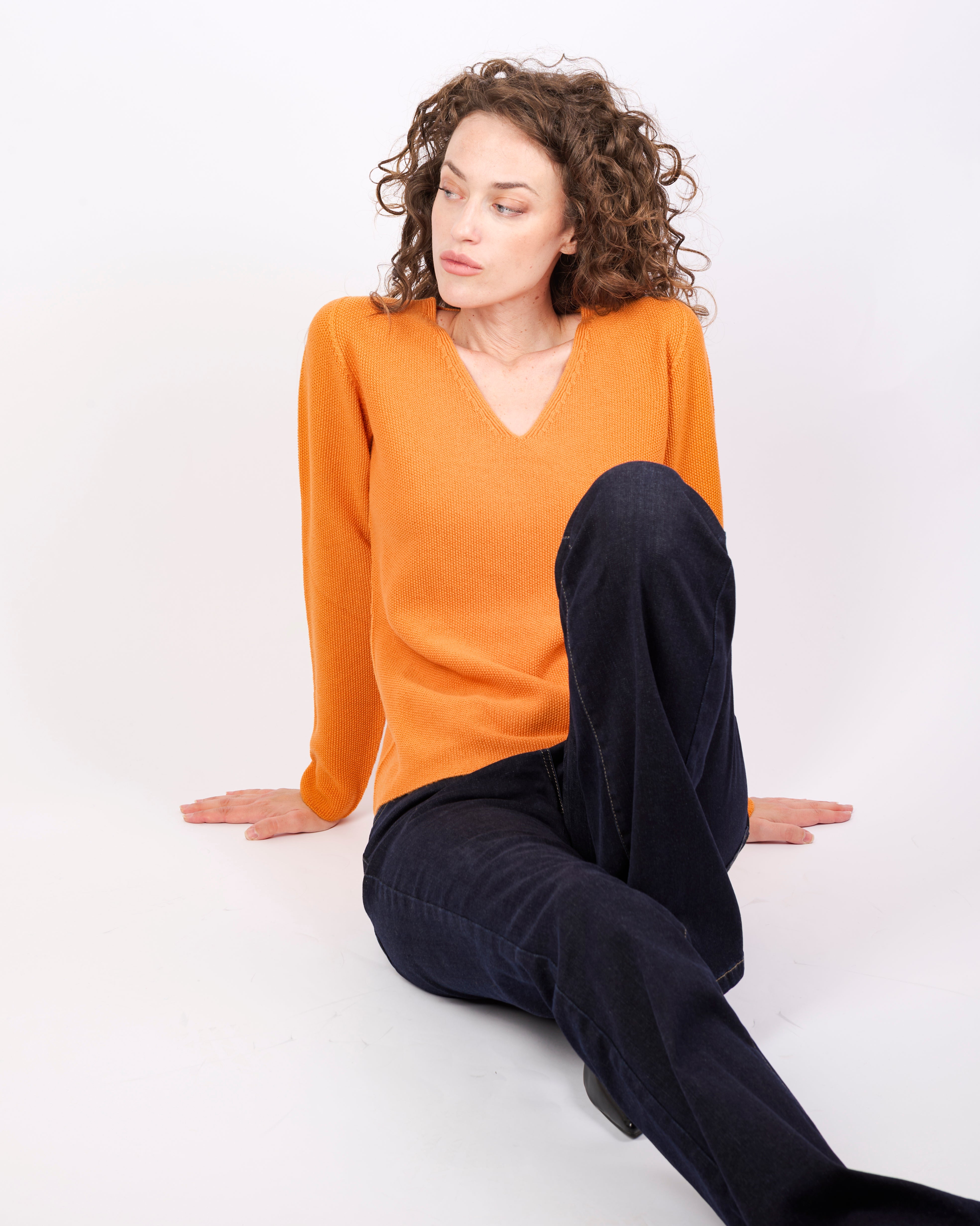 Maglia in pura lana merino CHICCO RISO V