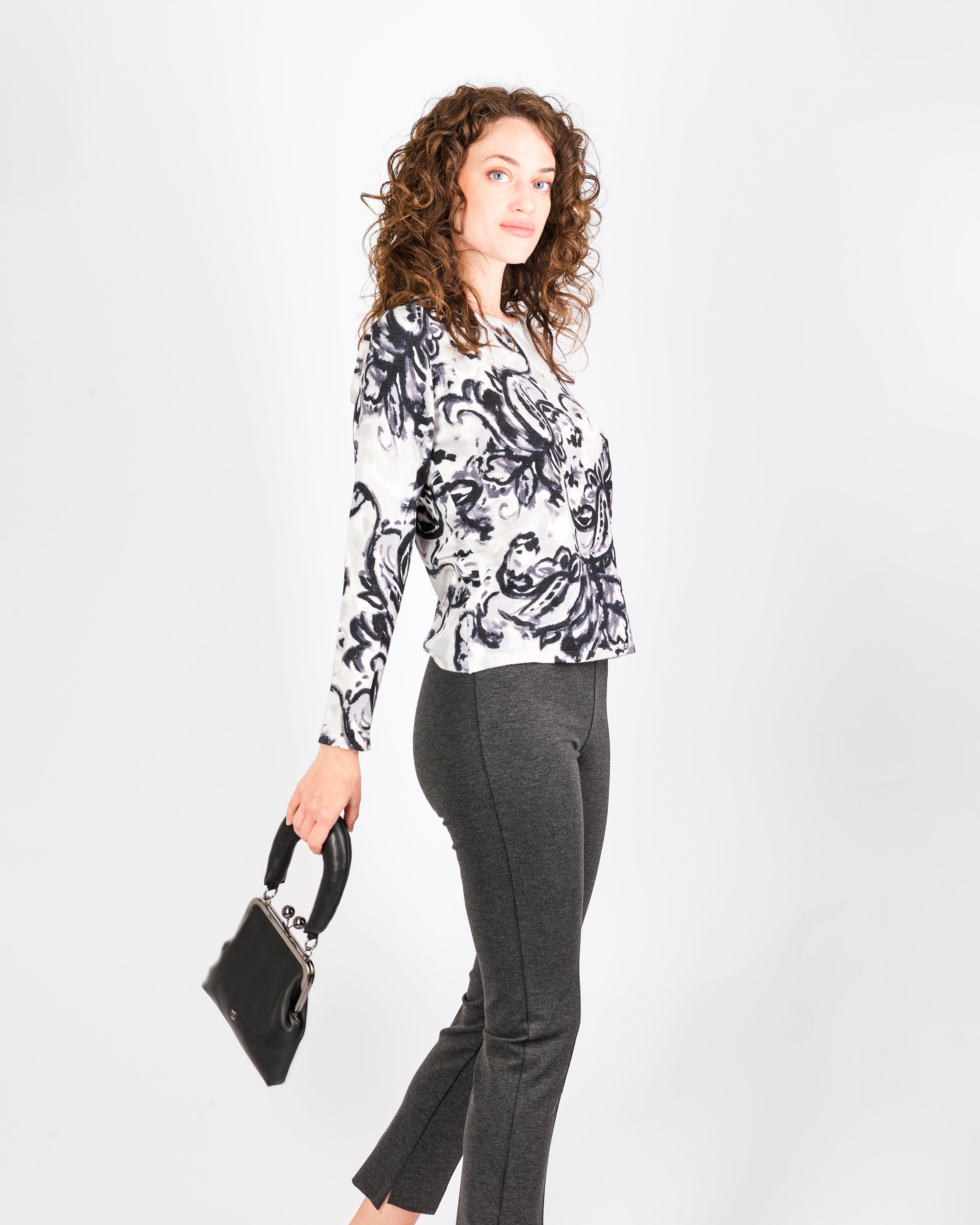 Girocollo stampa cachemire 7865