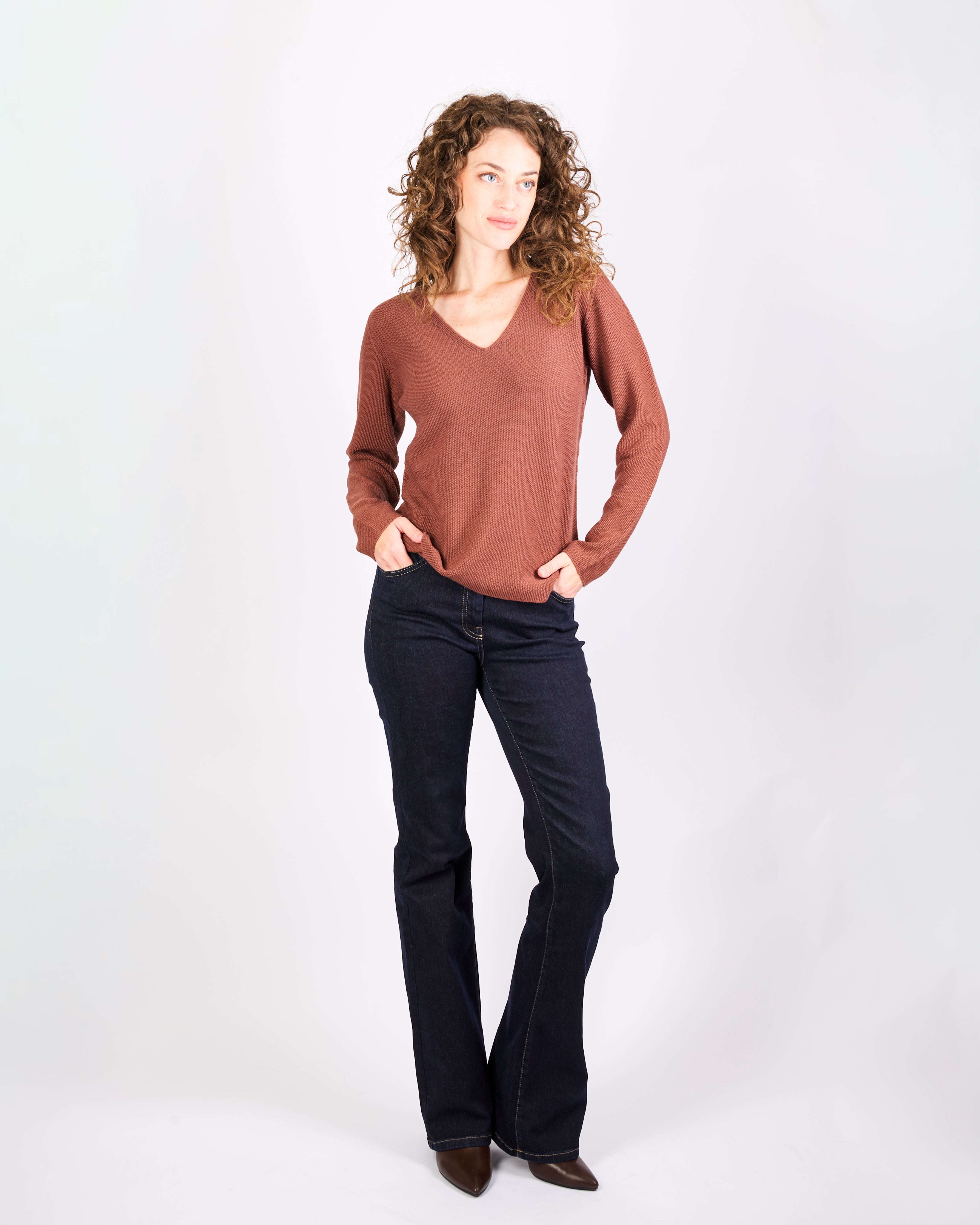 Maglia in pura lana merino CHICCO RISO V