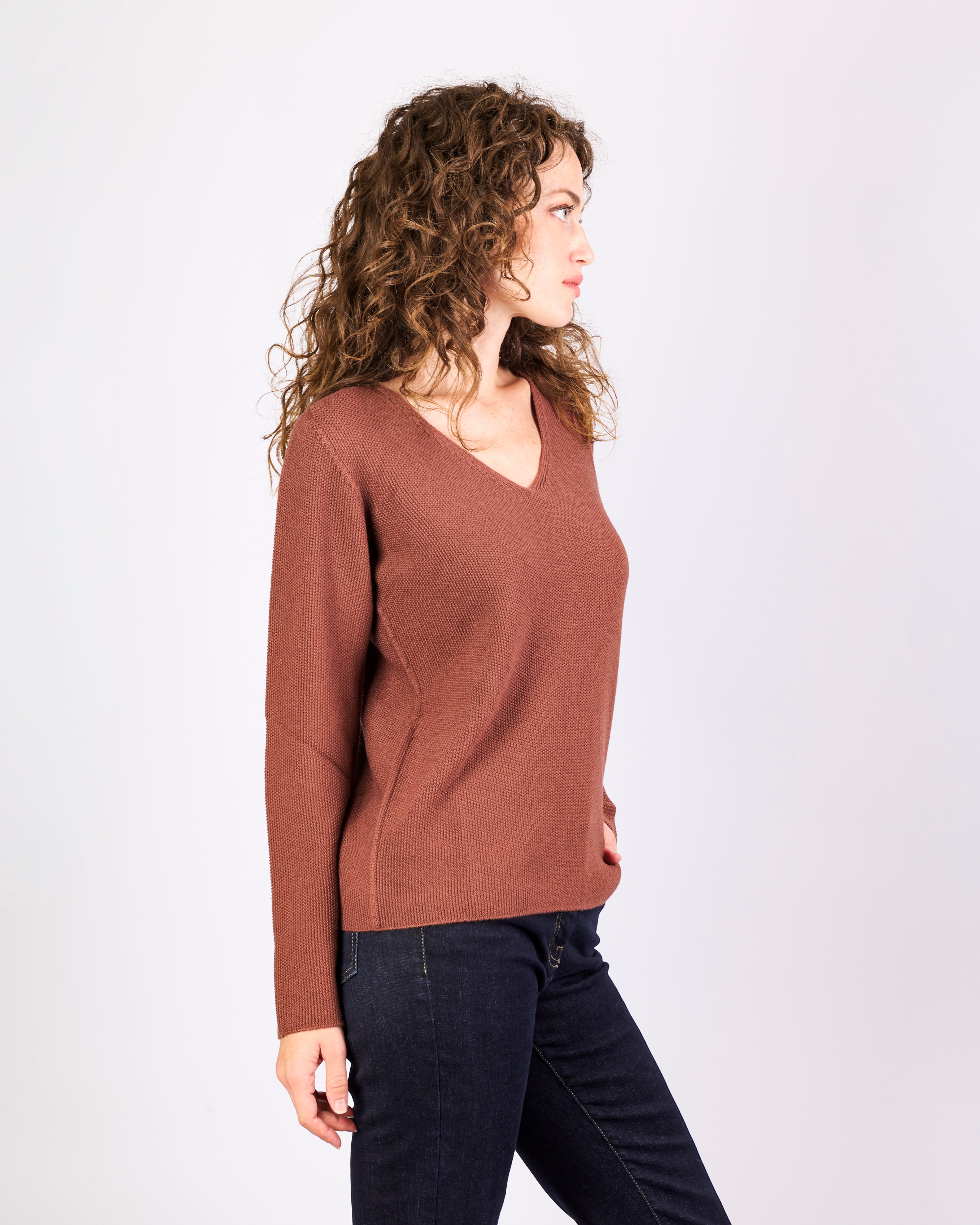 Maglia in pura lana merino CHICCO RISO V