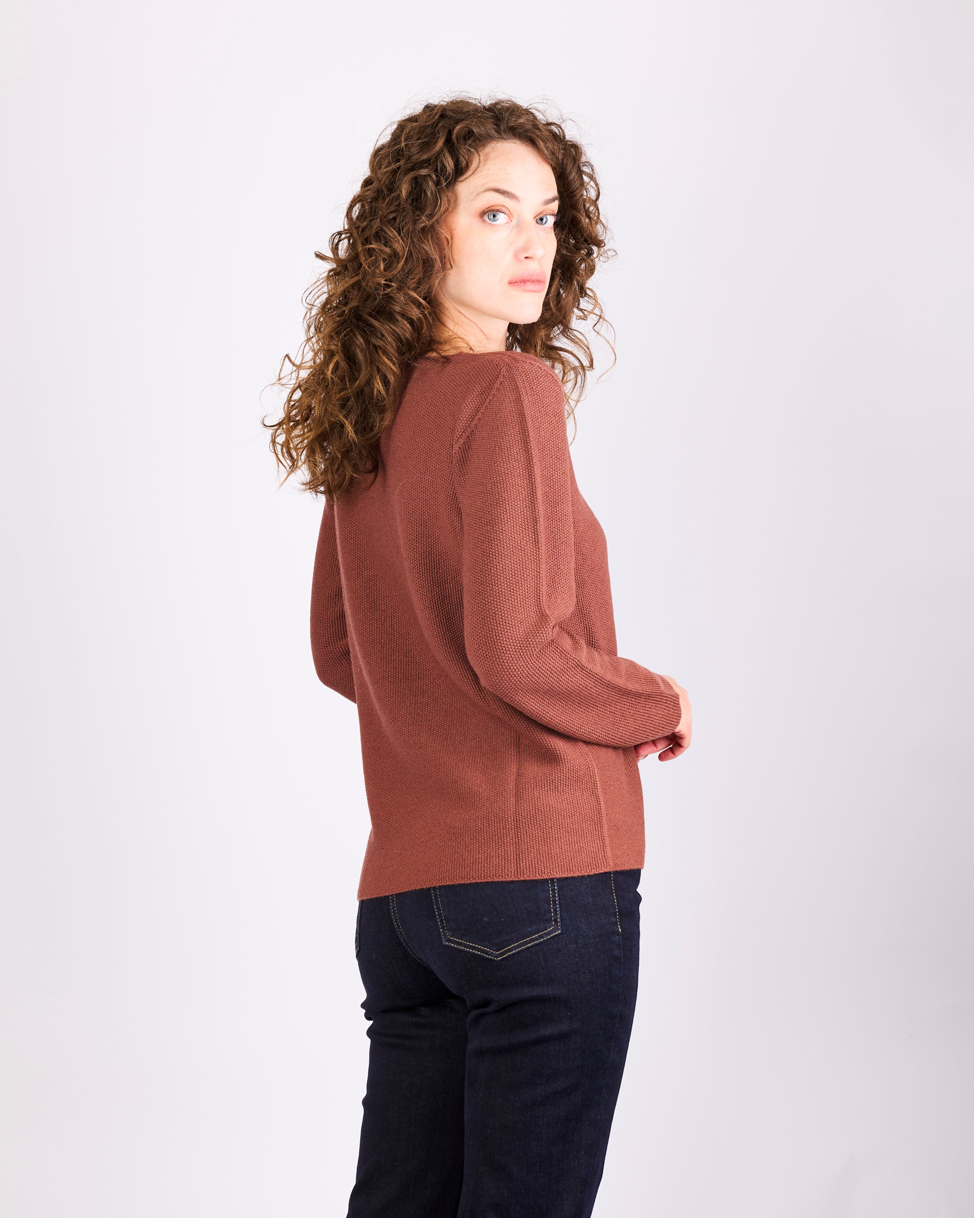 Maglia in pura lana merino CHICCO RISO V