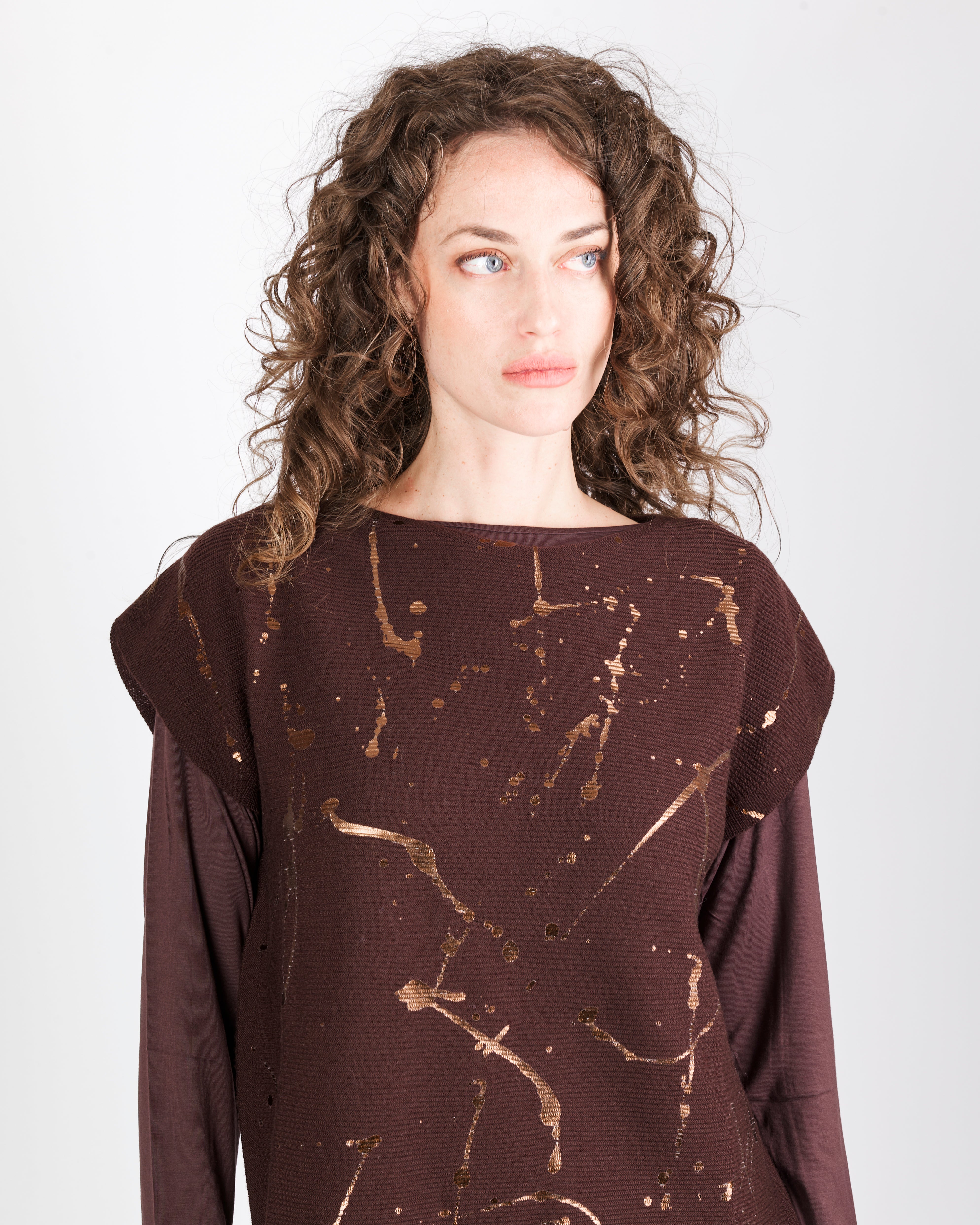 Maglia pura lana links stampa CL2206/ST