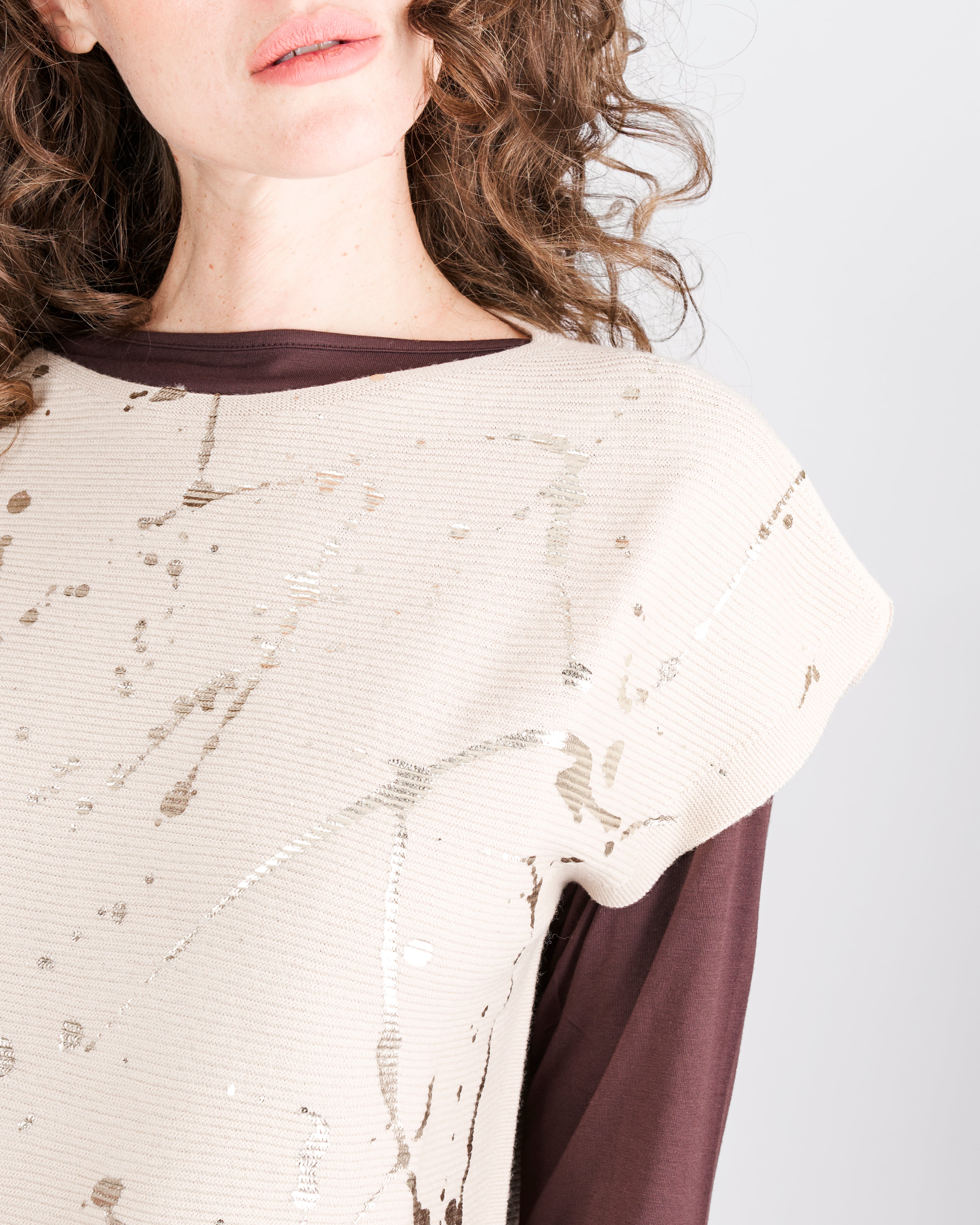 Maglia pura lana links stampa CL2206/ST