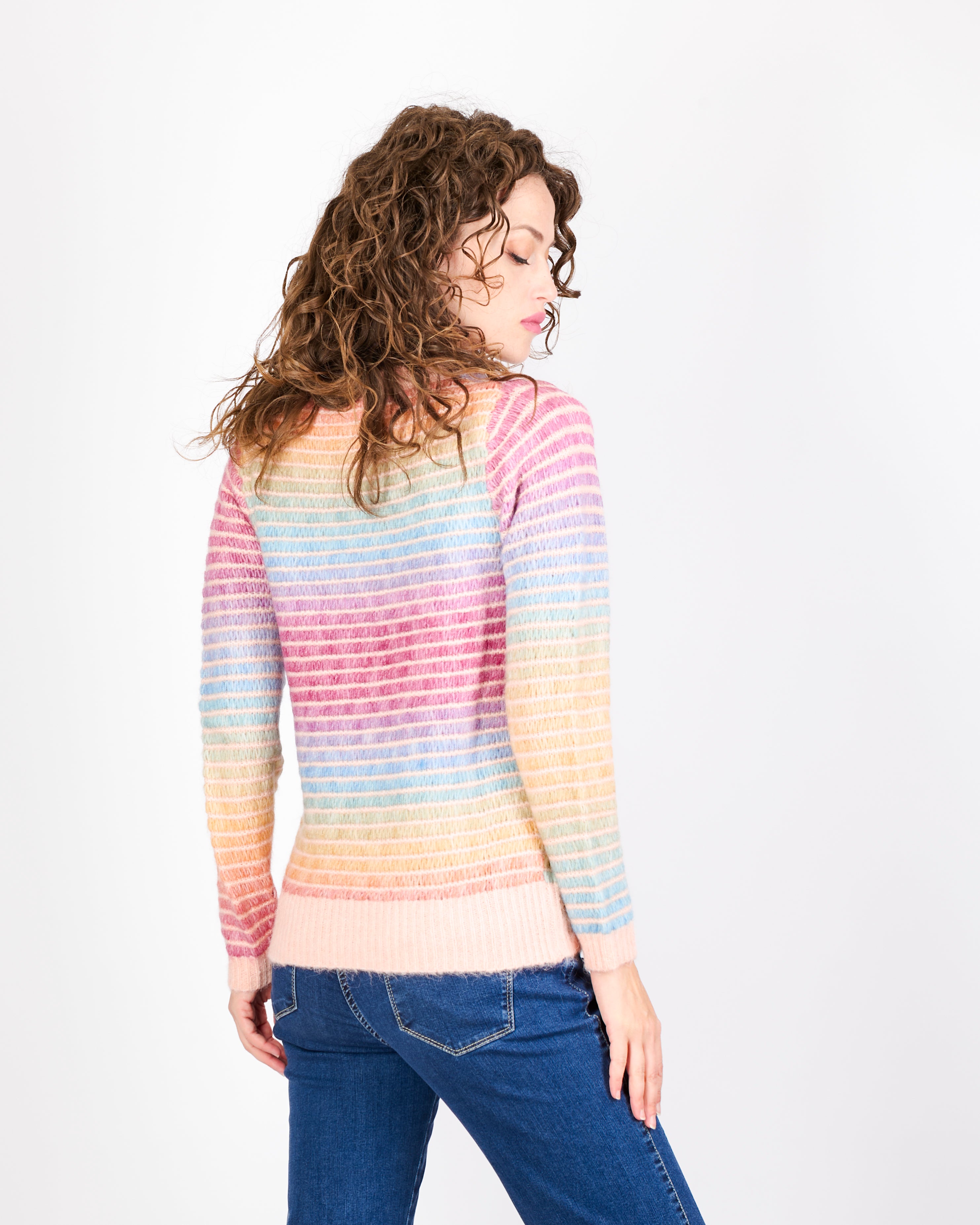 Maglia giro punto micro fluttuante 5462