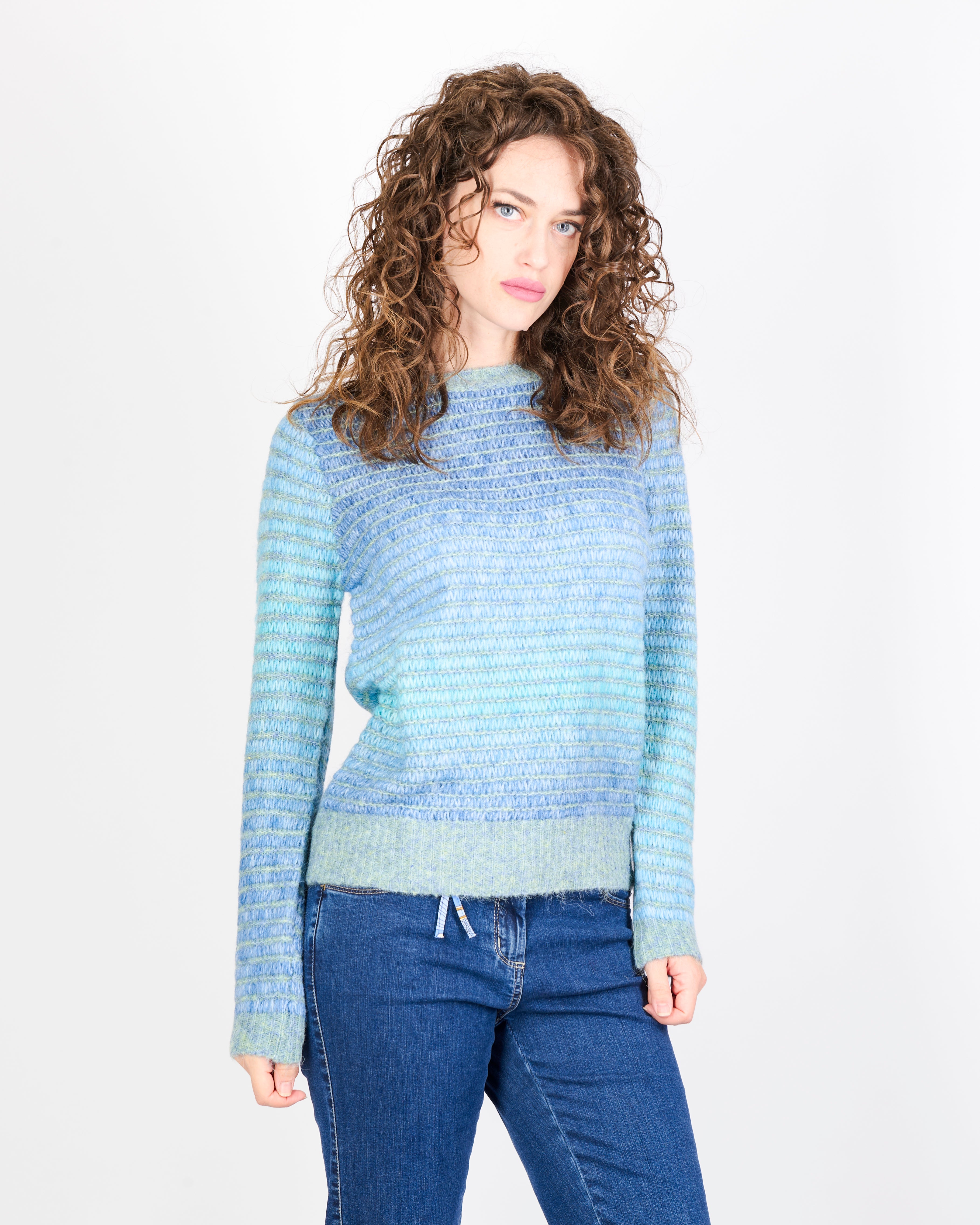 Maglia giro punto micro fluttuante 5462