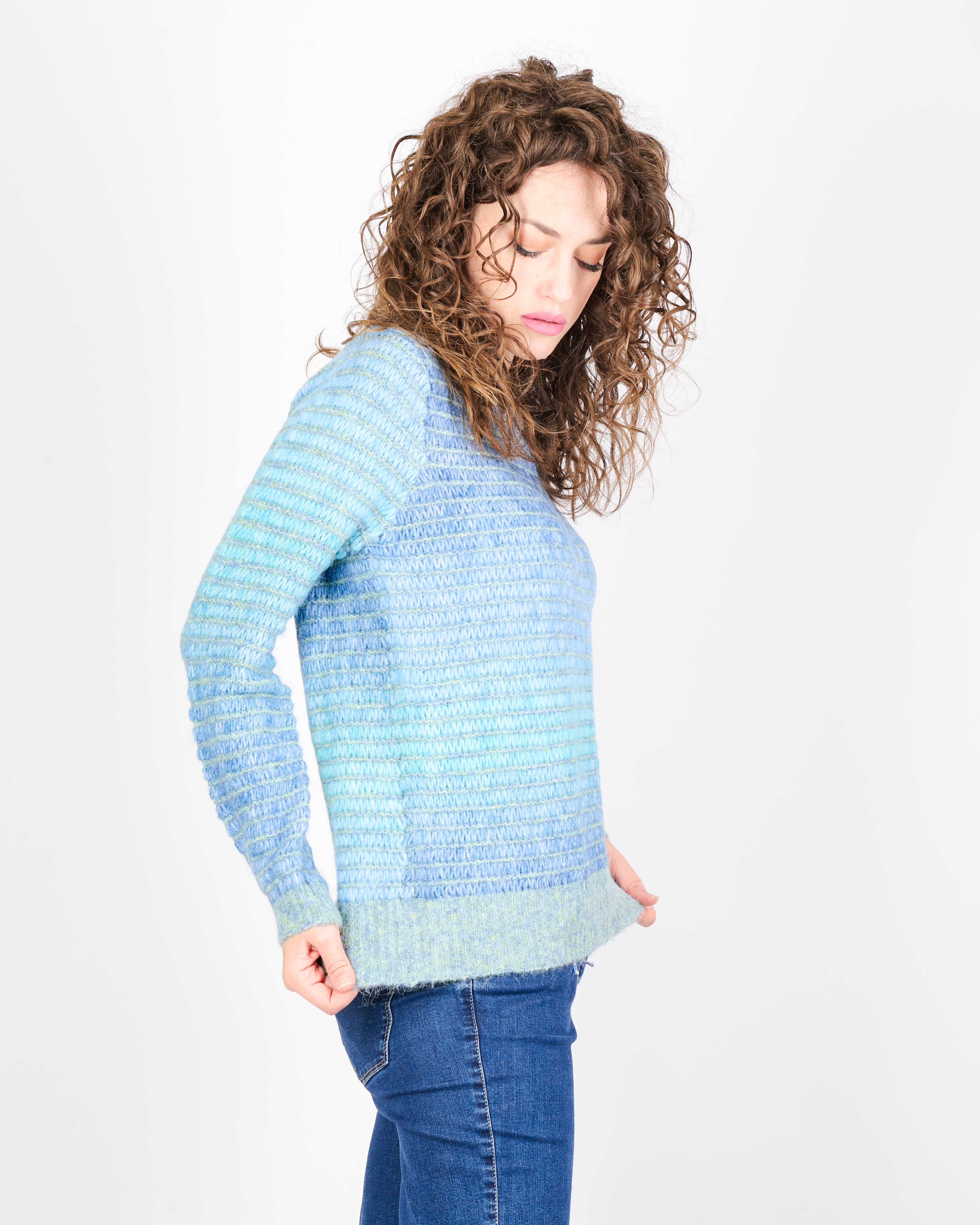 Maglia giro punto micro fluttuante 5462