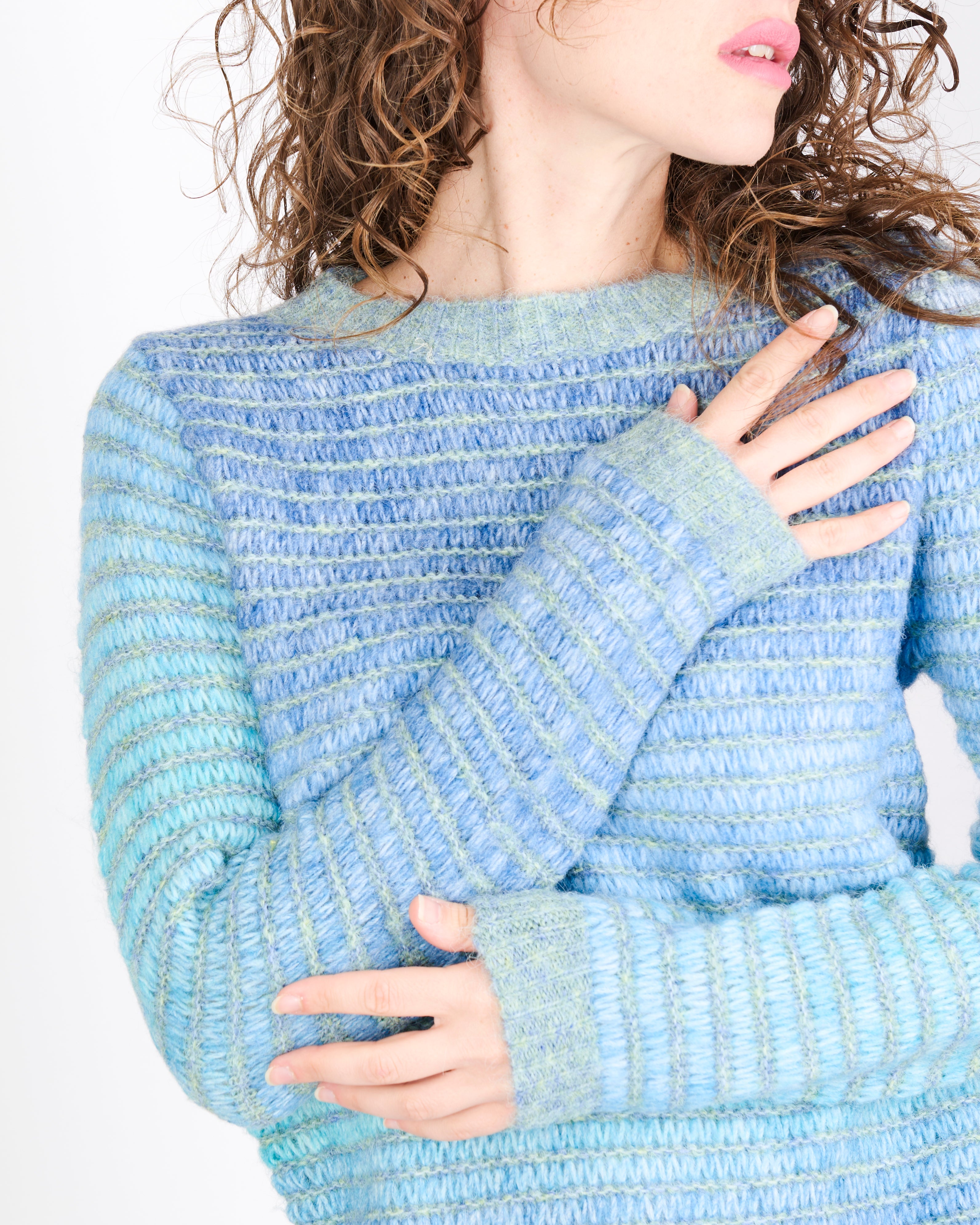 Maglia giro punto micro fluttuante 5462