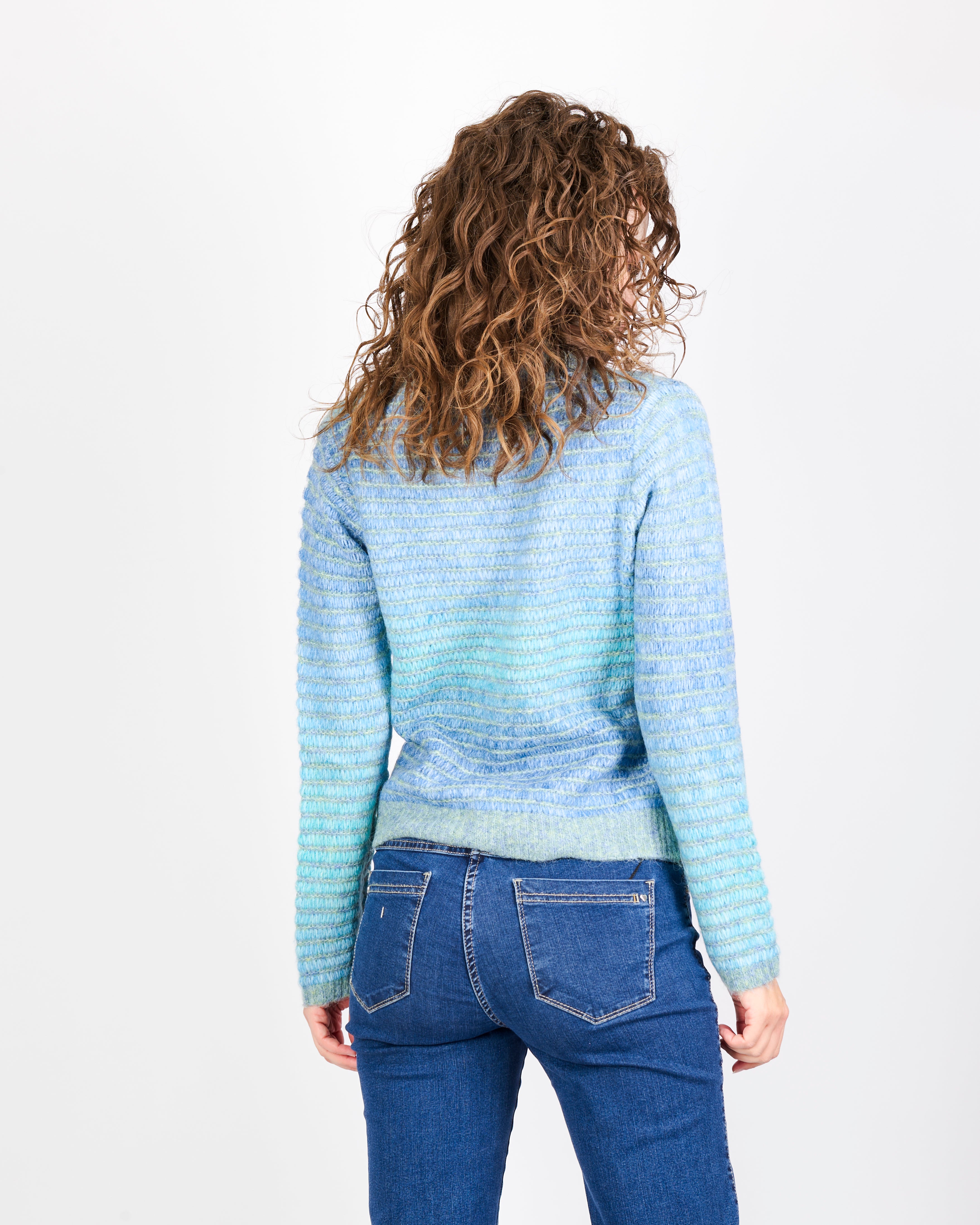 Maglia aperta bottoni punto micro 5461