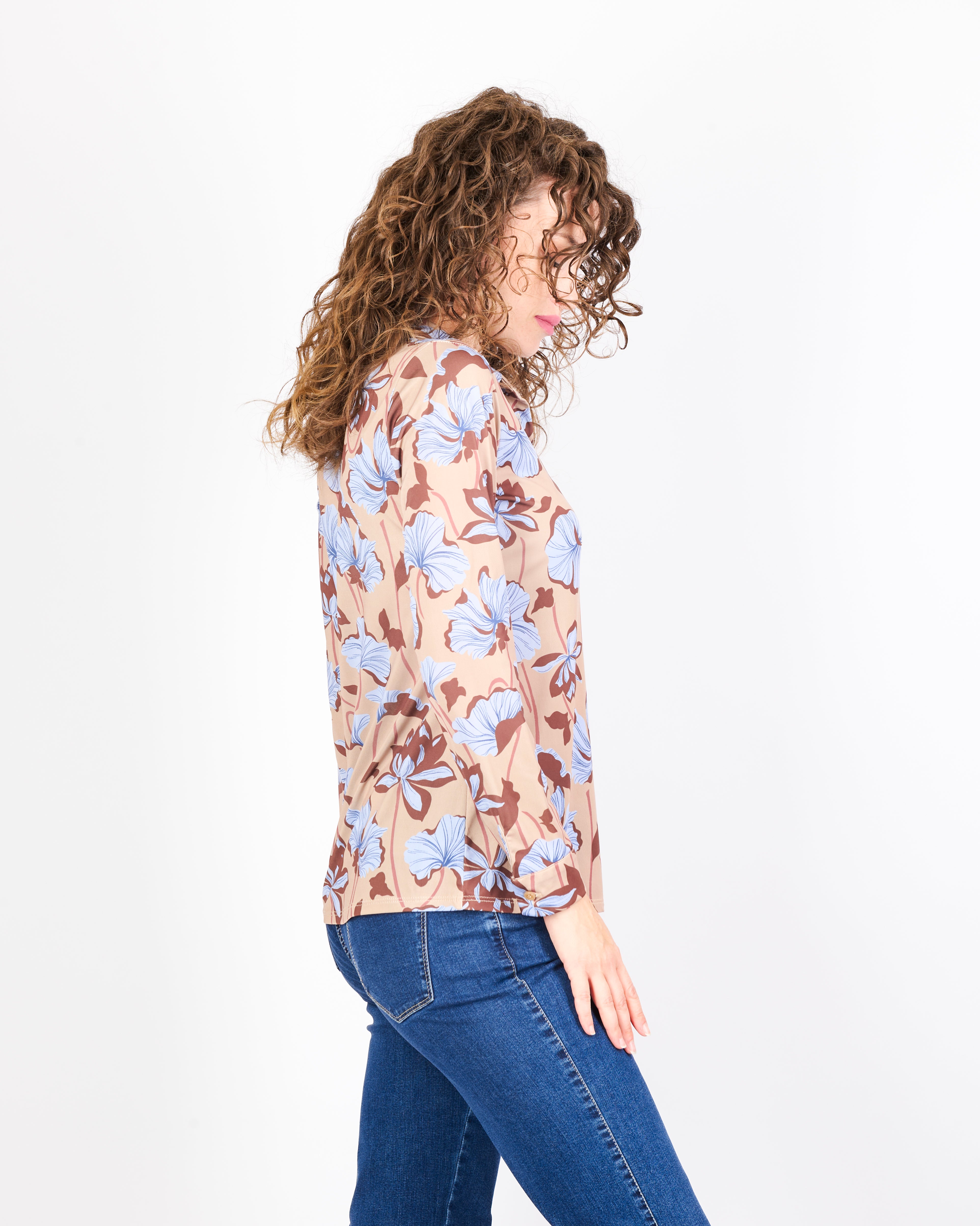 Camicia in jersey fantasia SCIACCA