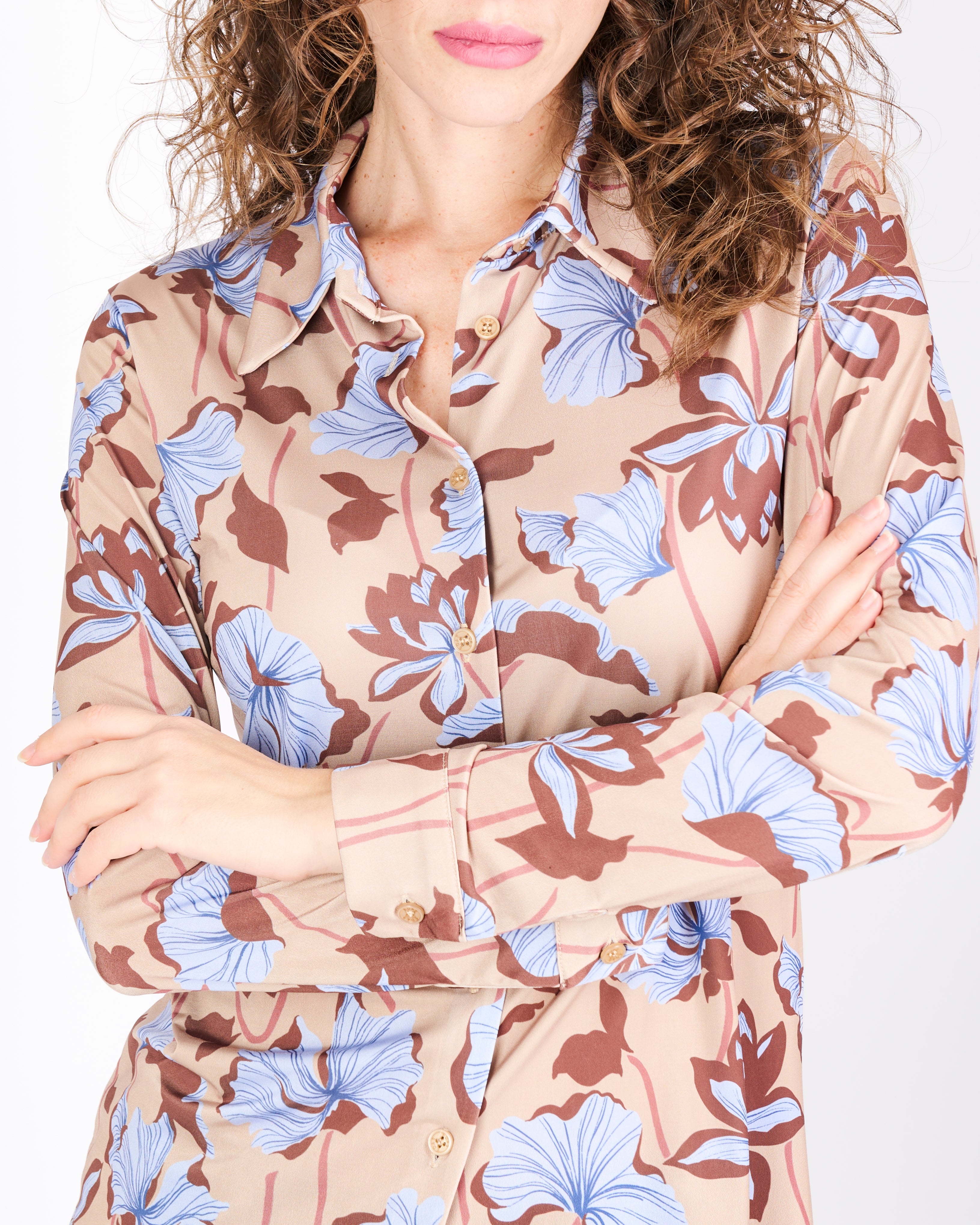 Camicia in jersey fantasia SCIACCA