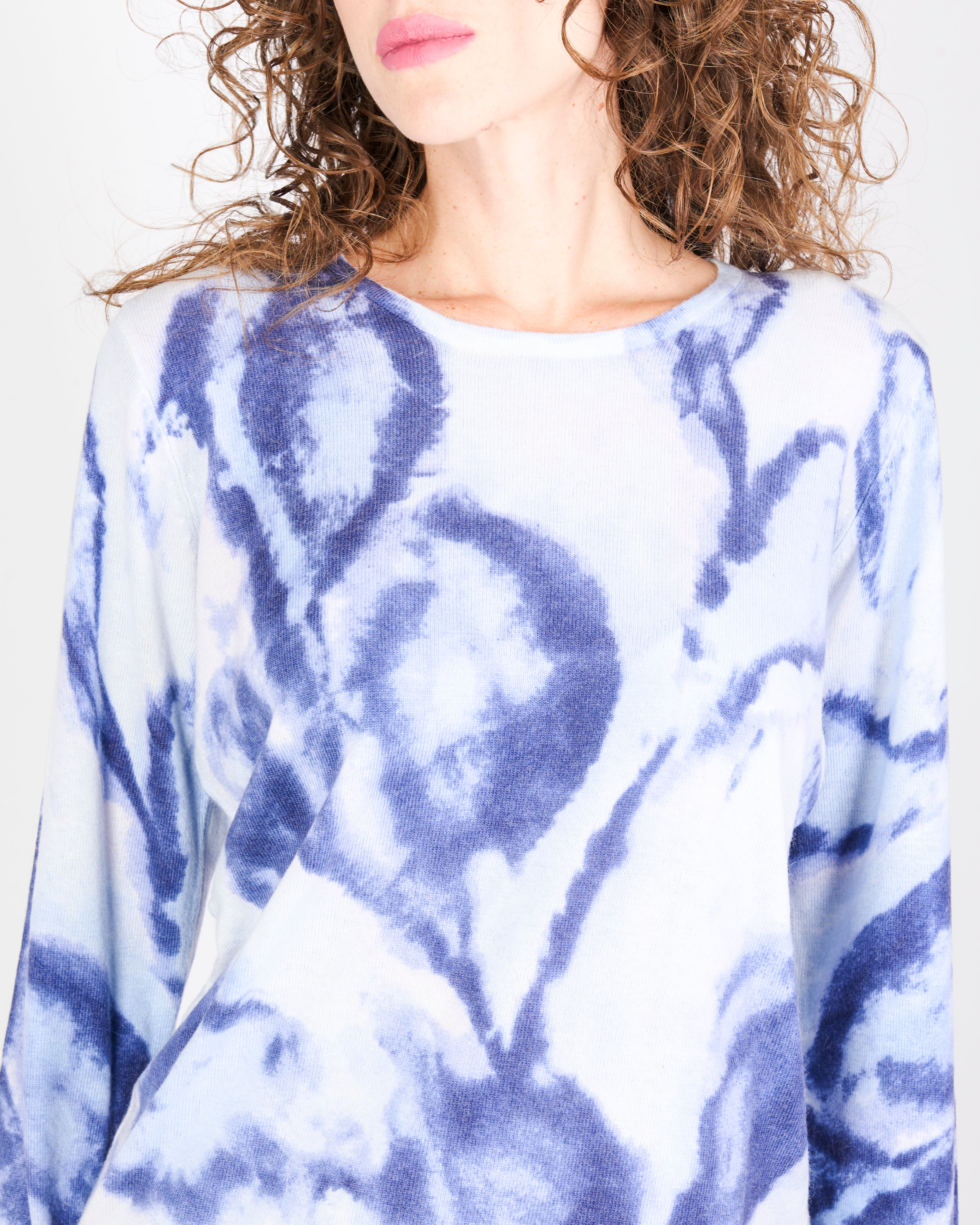 Girocollo stampa foglie 7860