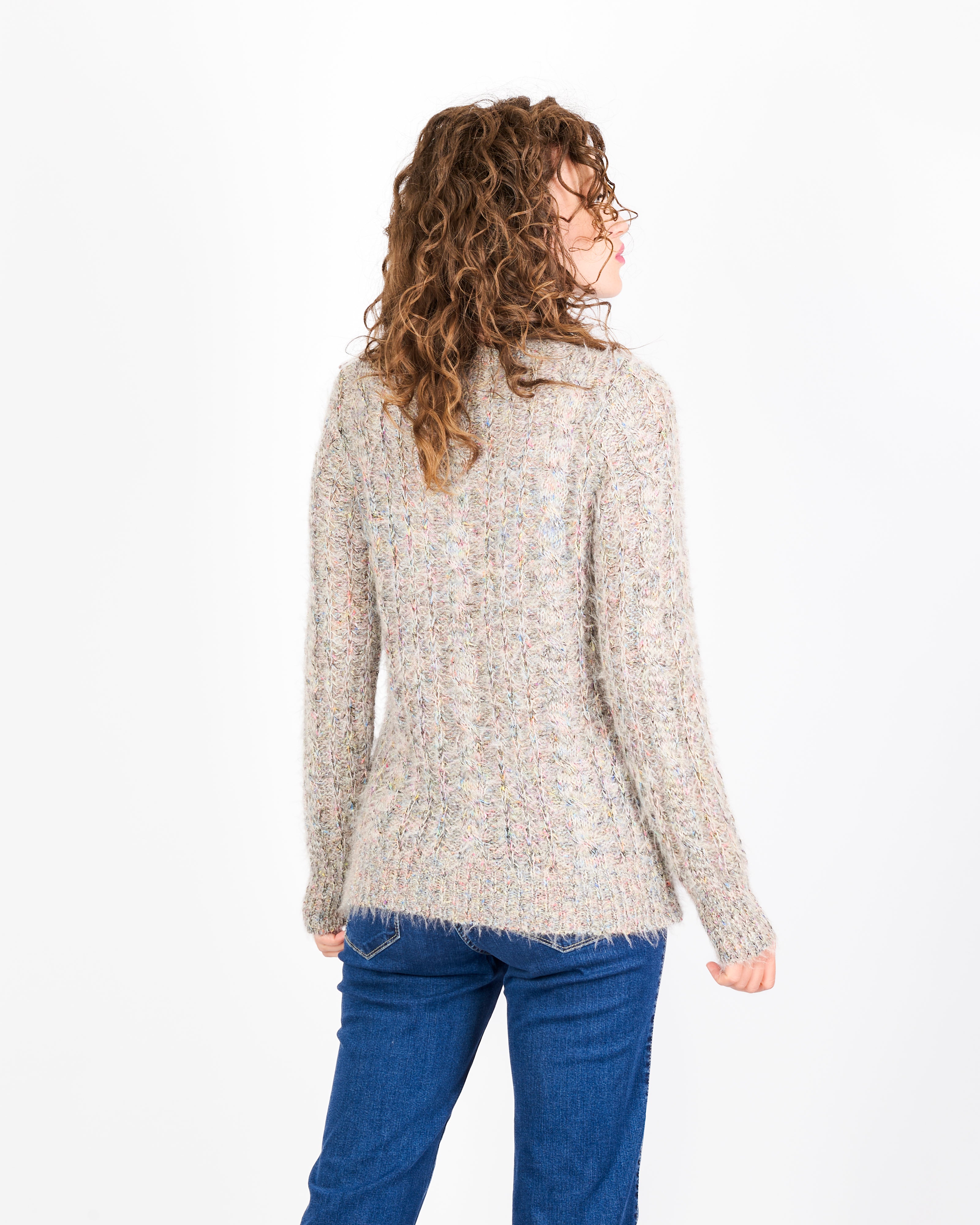 Girocollo trecce all over 5415