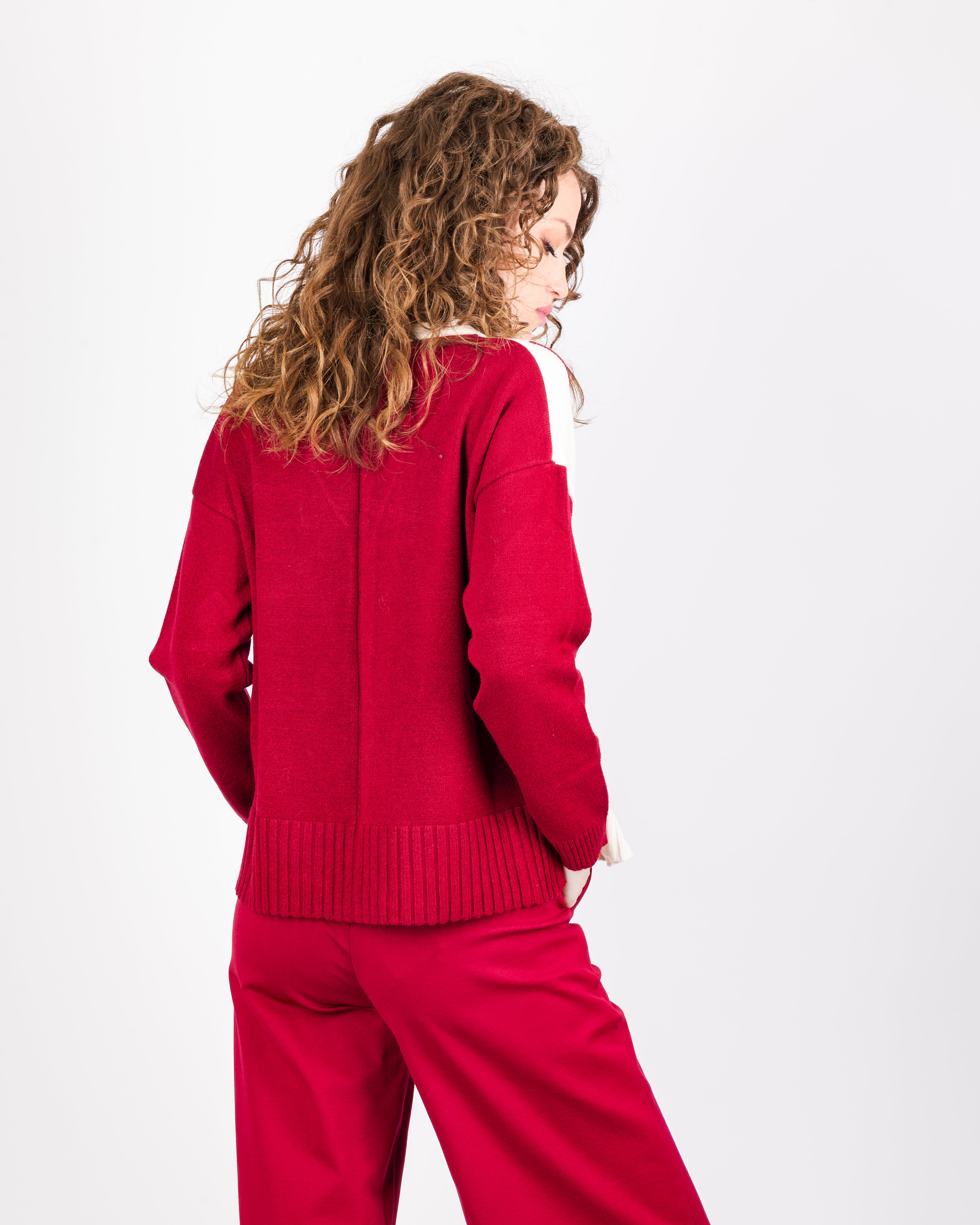 Cardigan scatoletta bottoni intarsio 21379