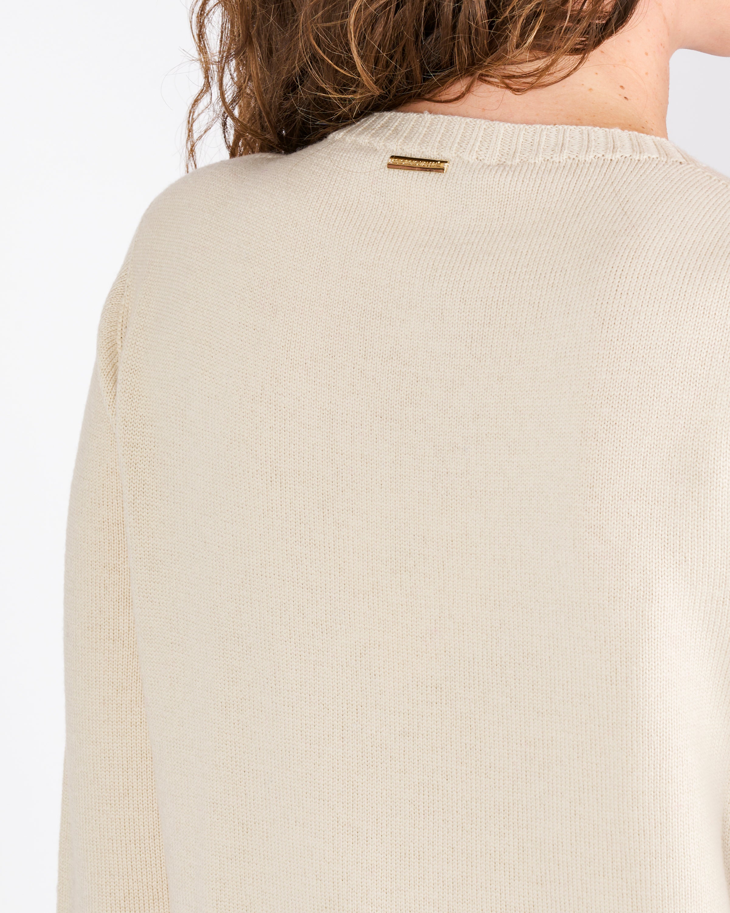 Maglia girocollo rombi links pura lana DA 504