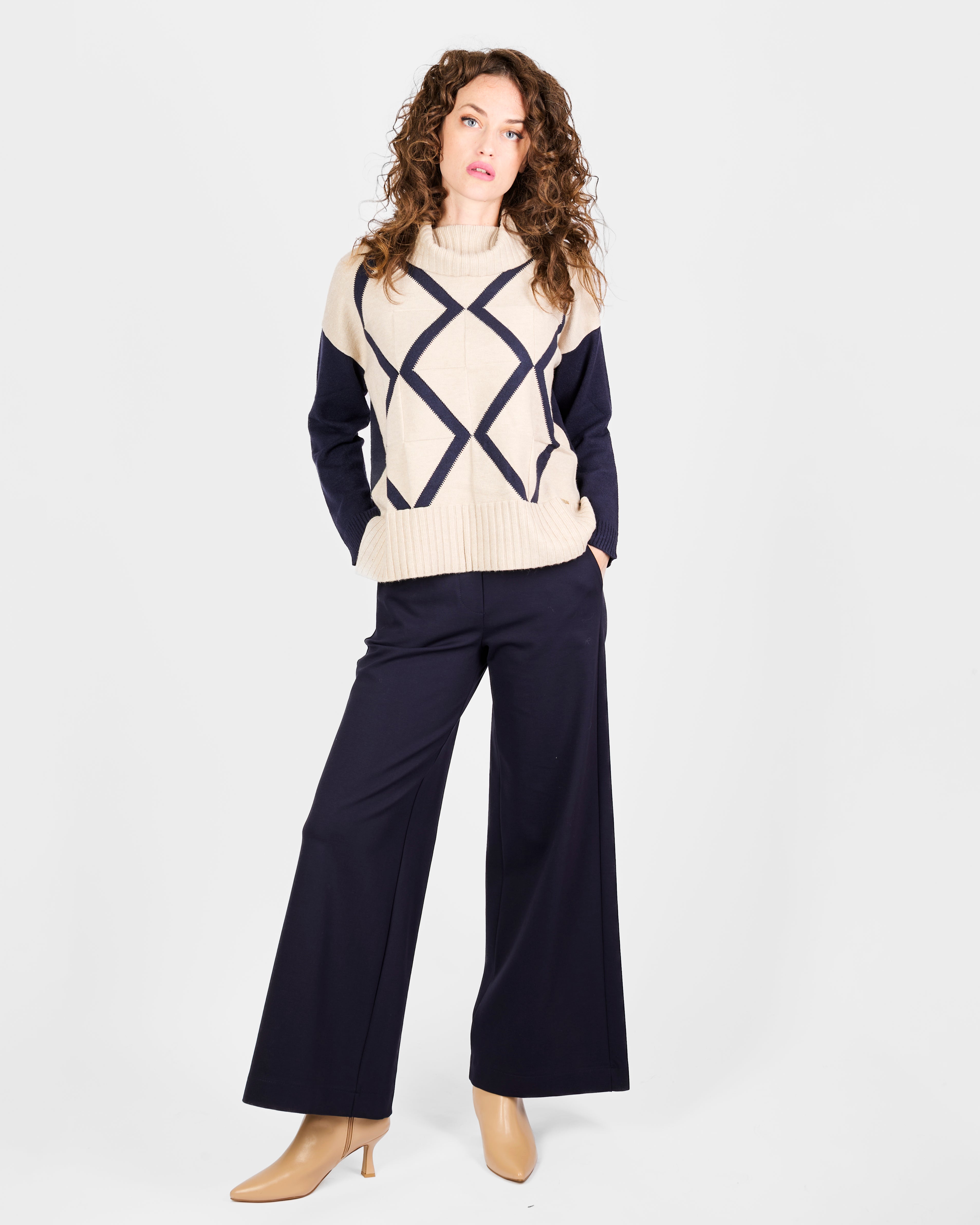 Pantalone palazzo punto milano comfort H152/1