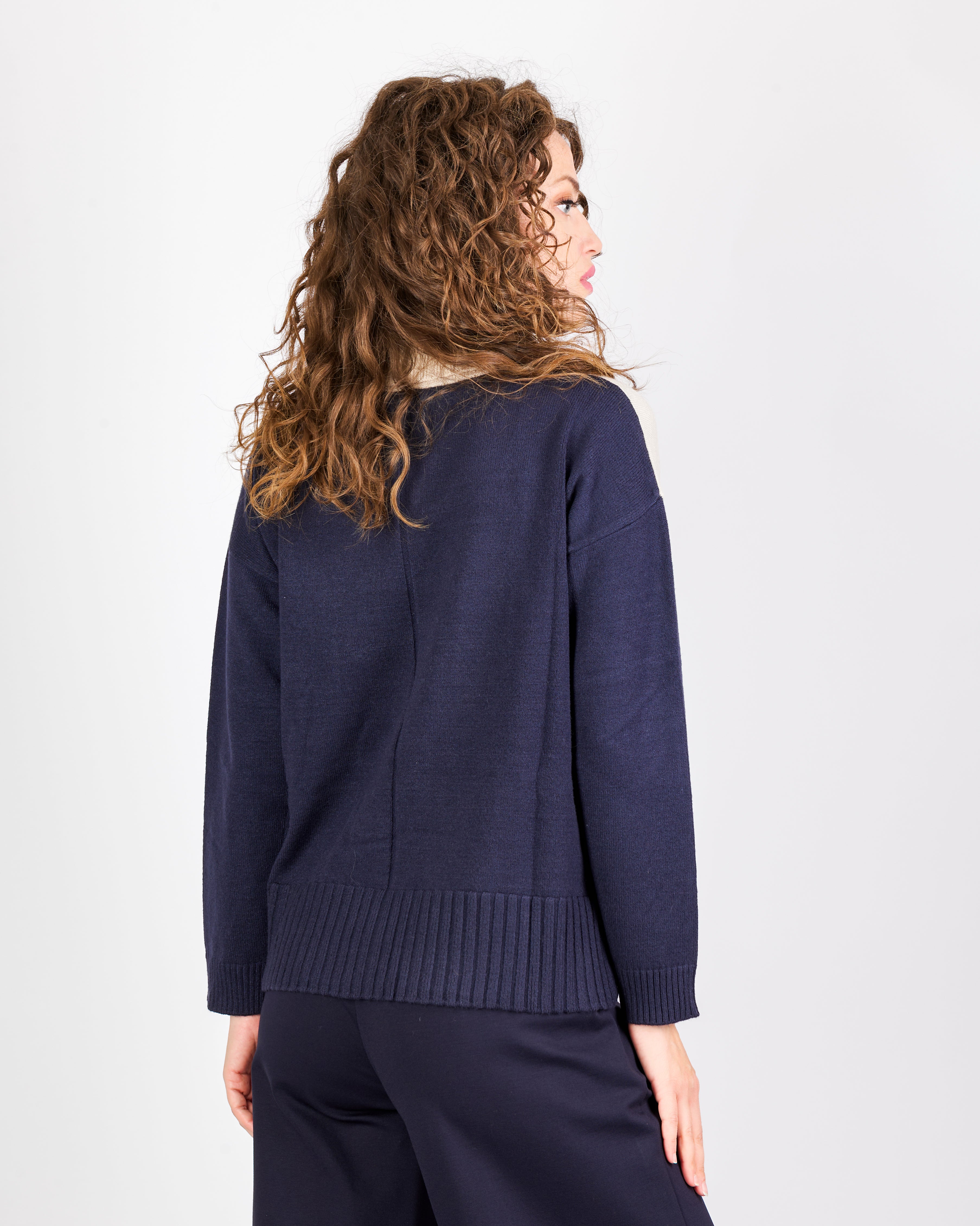 Maglia ciambella inarsiodavanti spacchi 21378