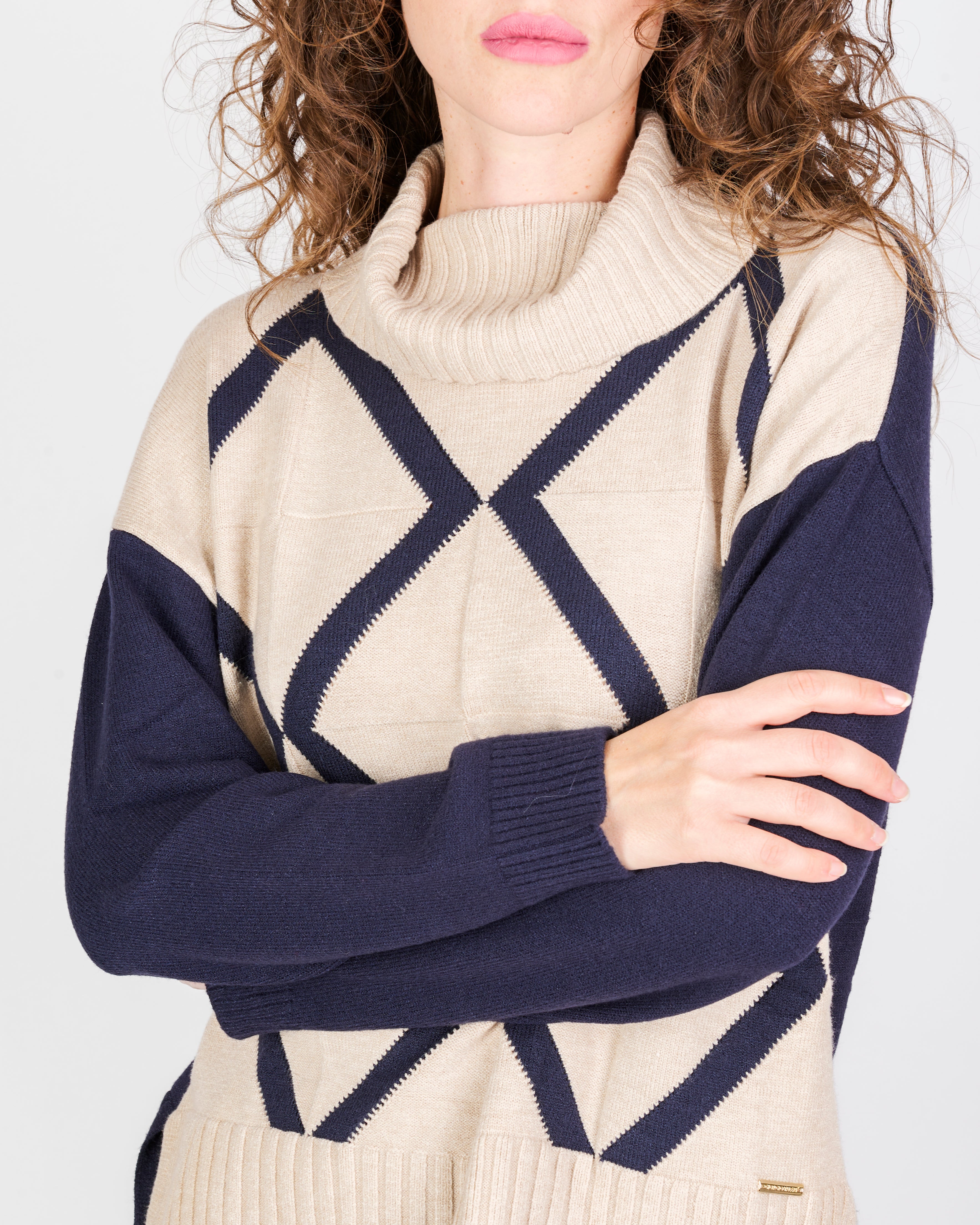 Maglia ciambella inarsiodavanti spacchi 21378