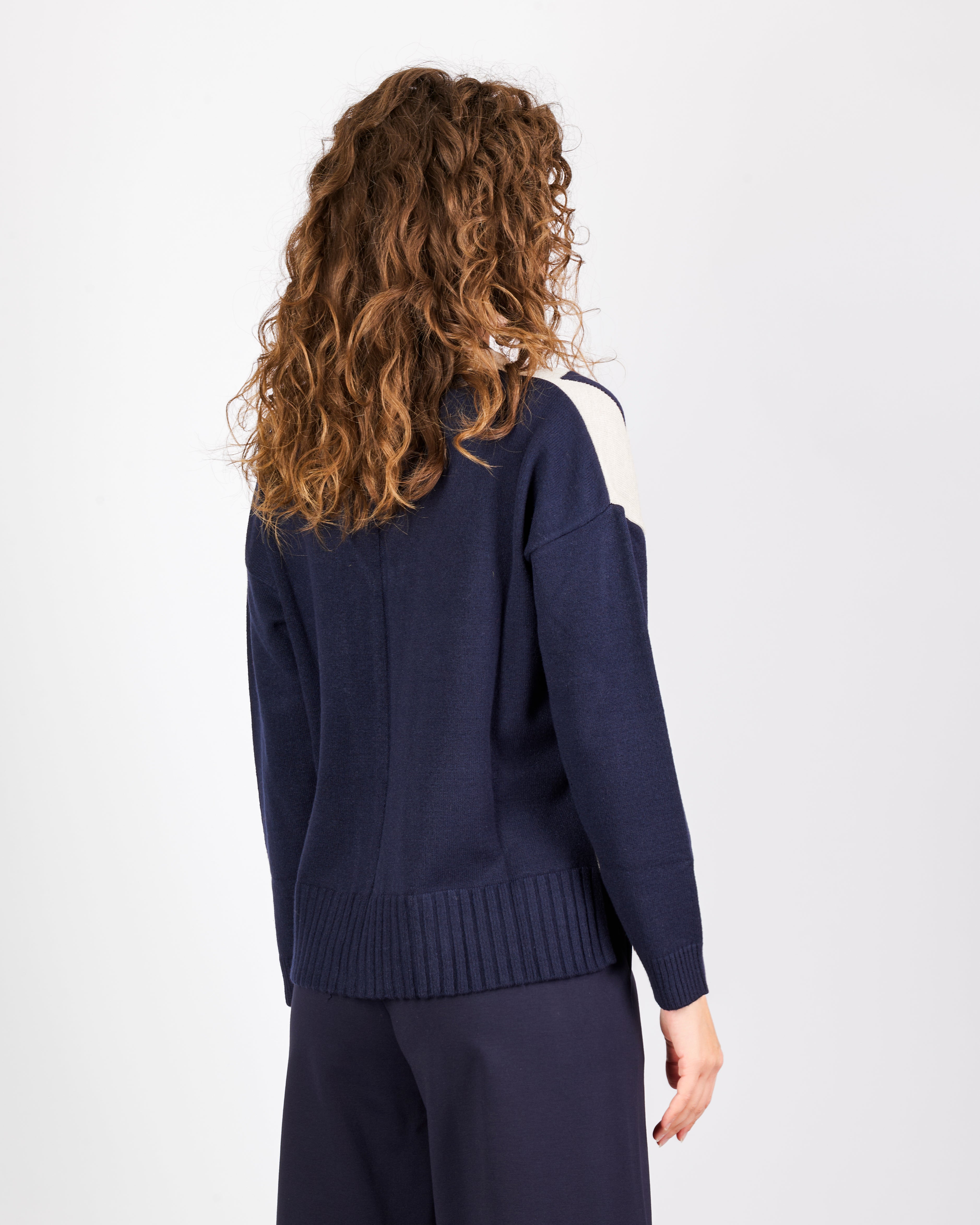 Cardigan scatoletta bottoni intarsio 21379
