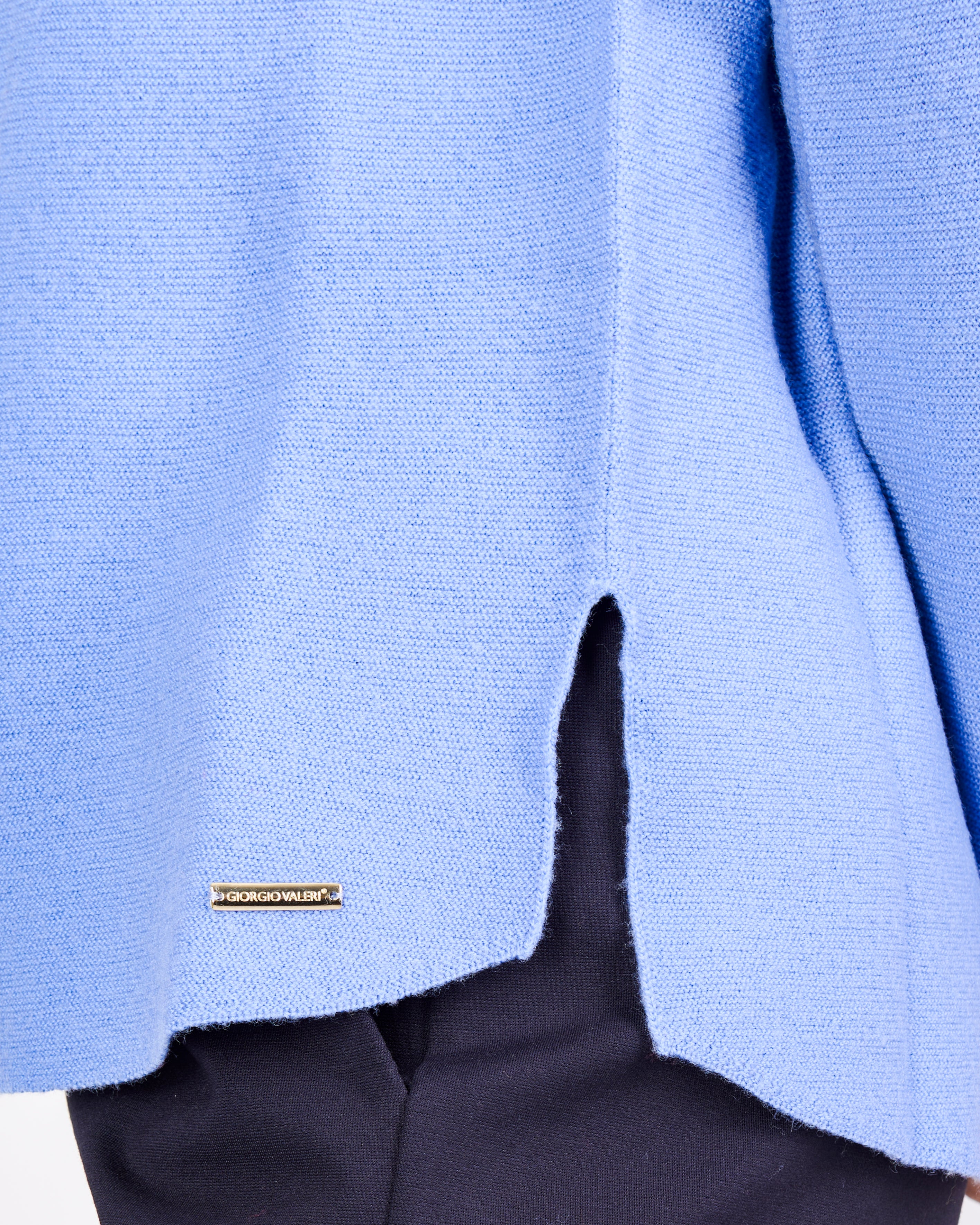 Maglia girocollo pura lana links spacchi 25Z 1081