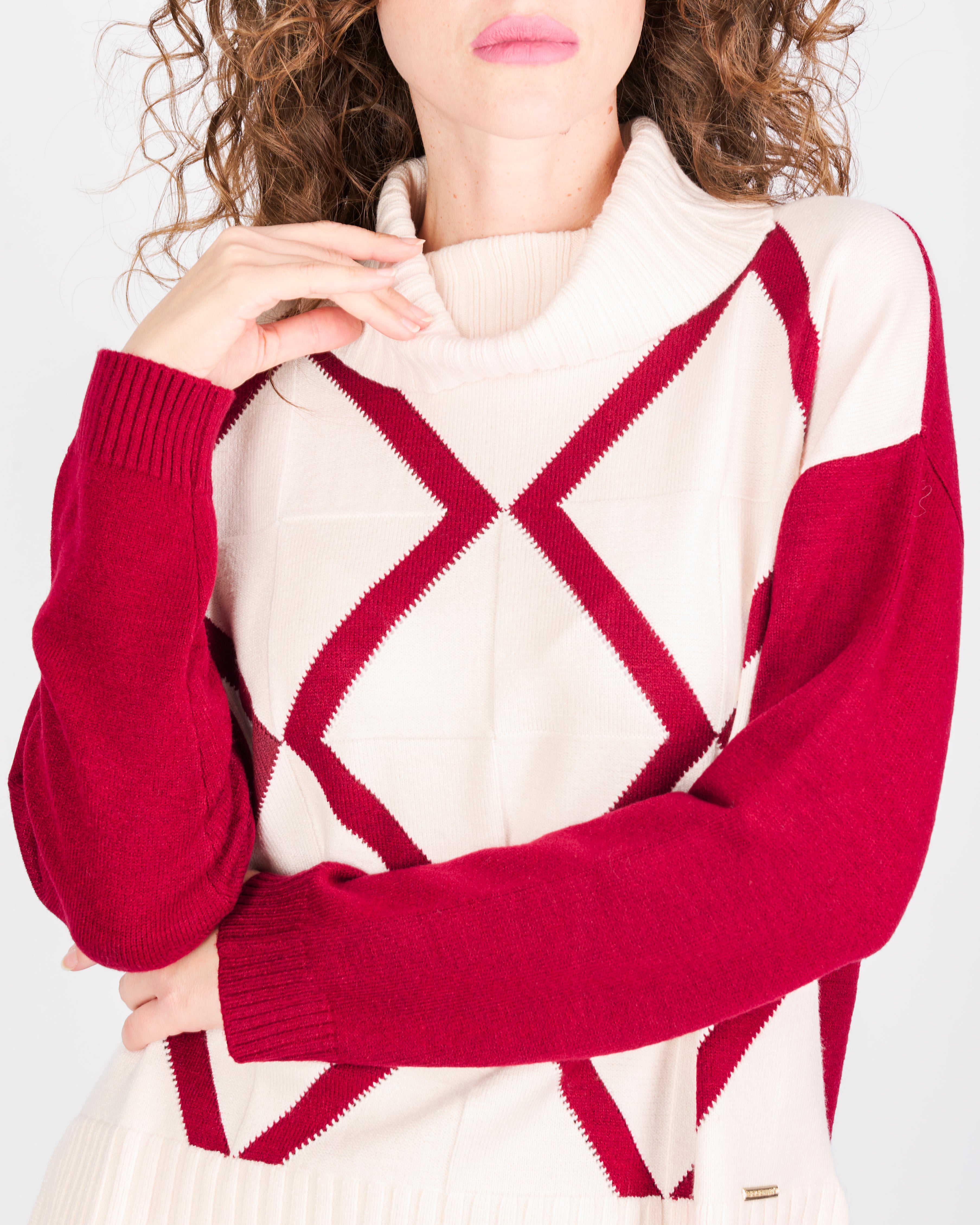 Maglia ciambella inarsiodavanti spacchi 21378