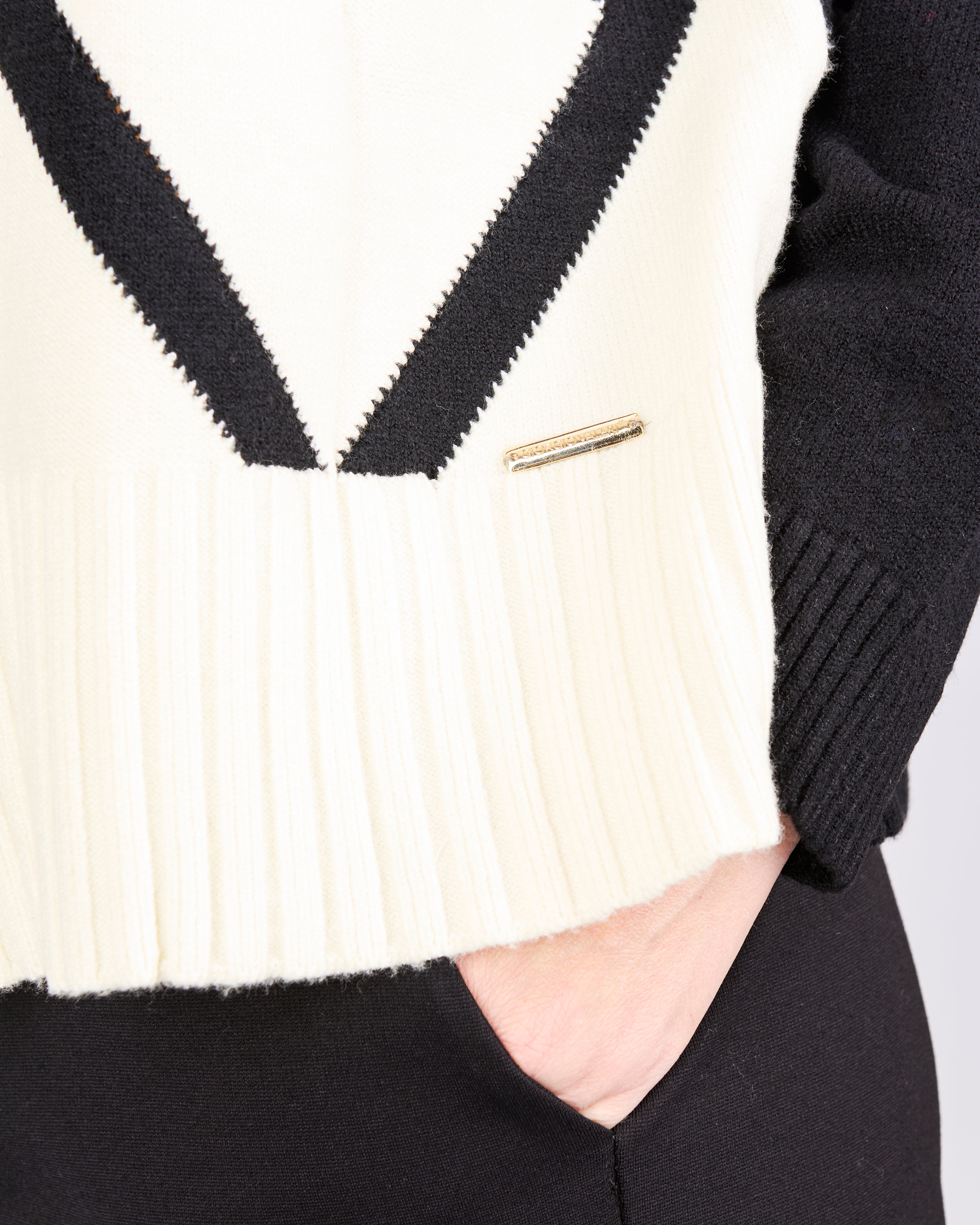 Cardigan scatoletta bottoni intarsio 21379